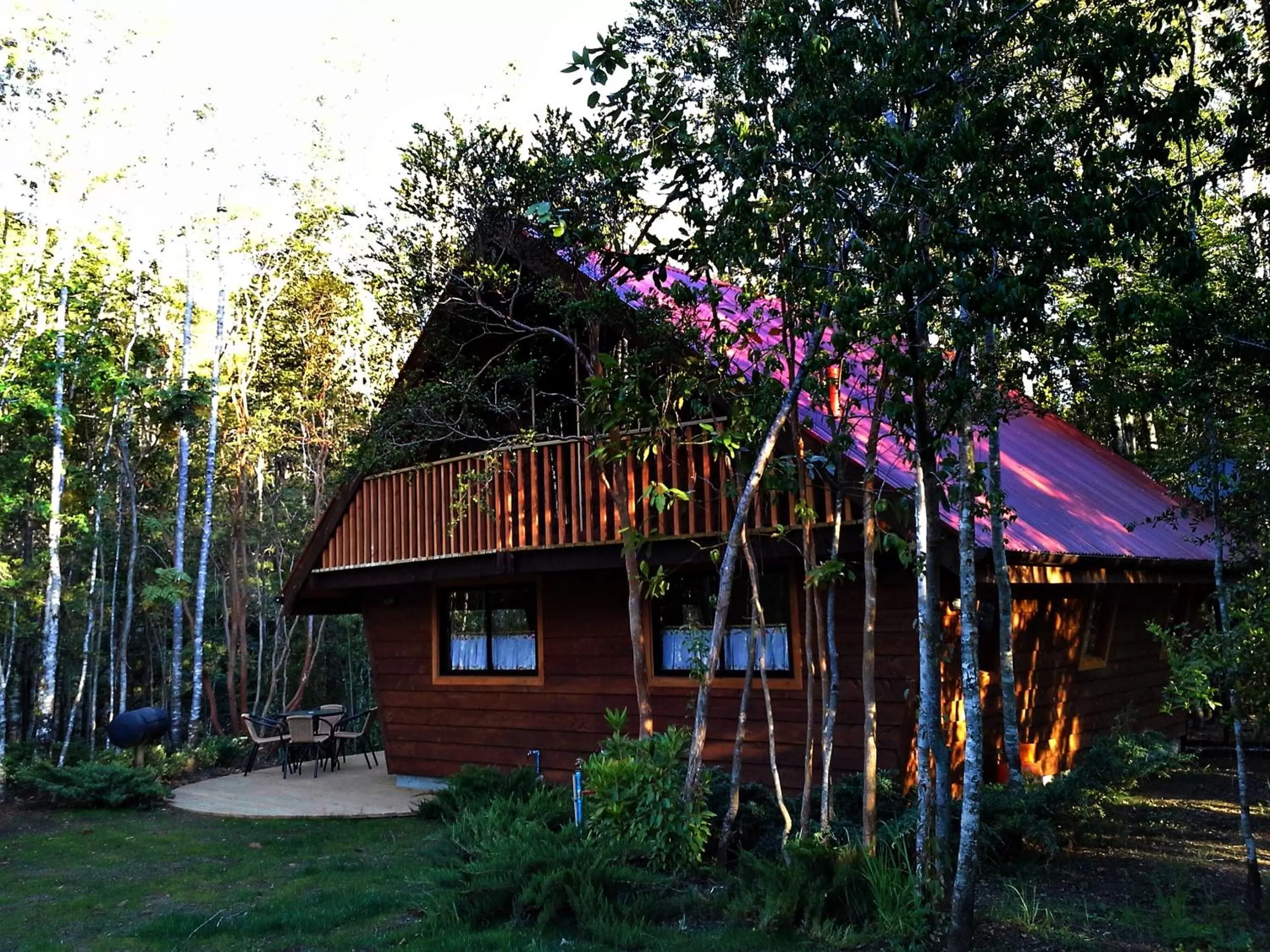 Deluxe Bungalow with Waterfall View in Hotel Salto del Carileufu