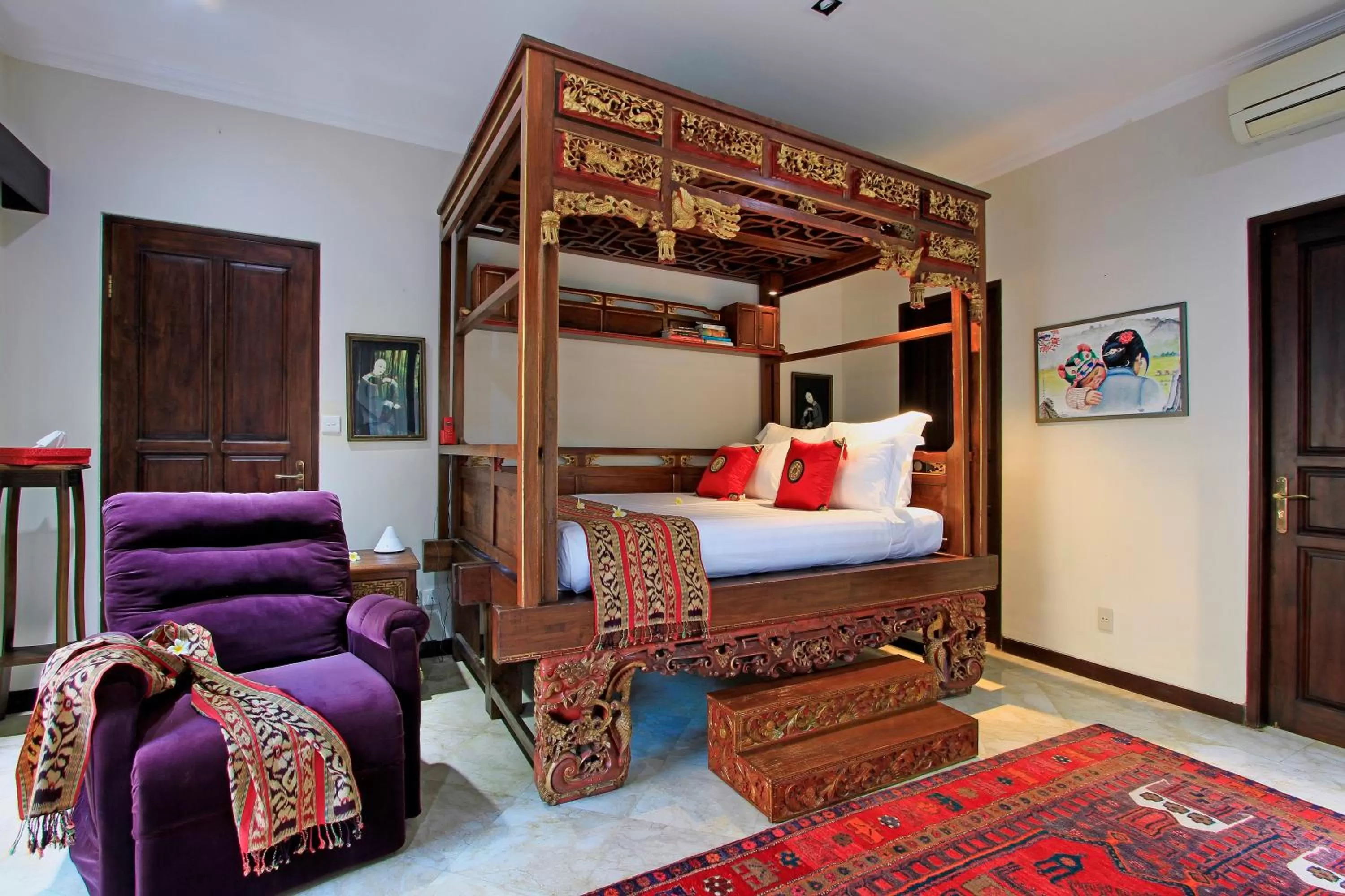 Natural landscape, Bed in Manzelejepun Villa & Pavilion