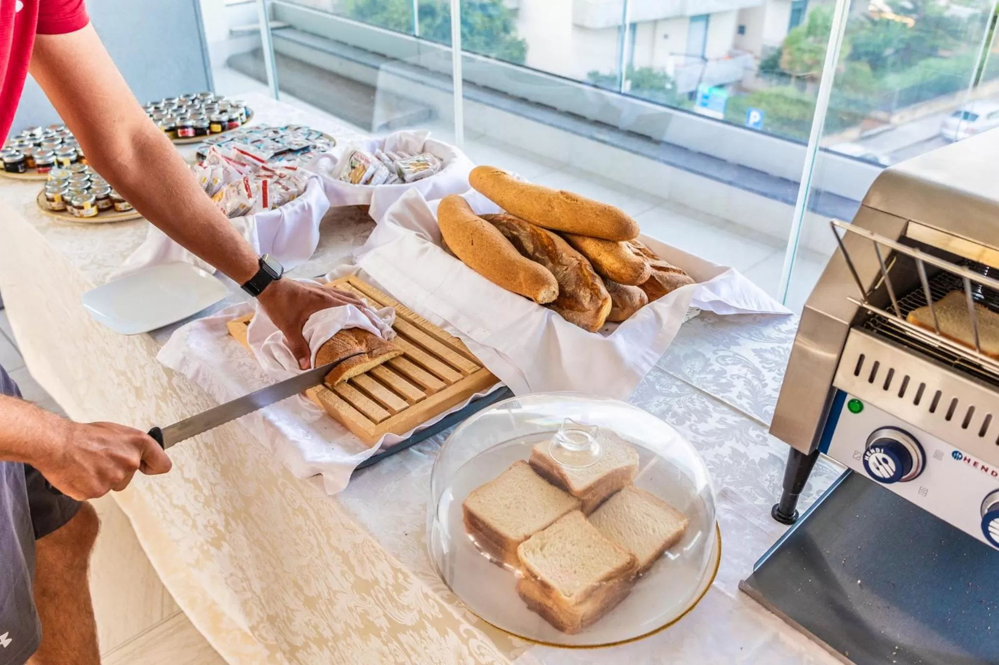 Breakfast in Victoria Palace Cefalù