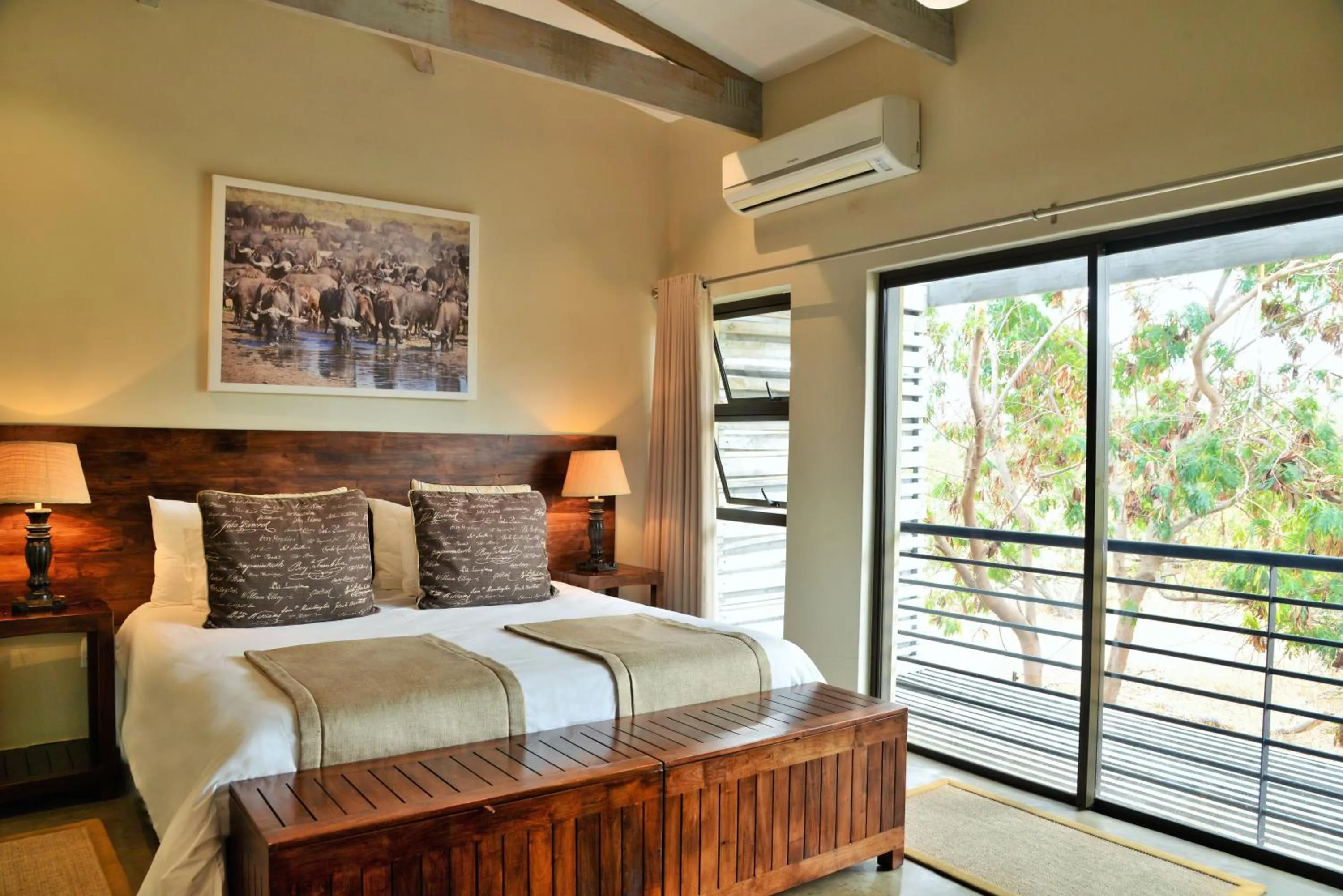 Balcony/Terrace, Bed in Bushveld Terrace Safari Hotel, Lodge & Spa