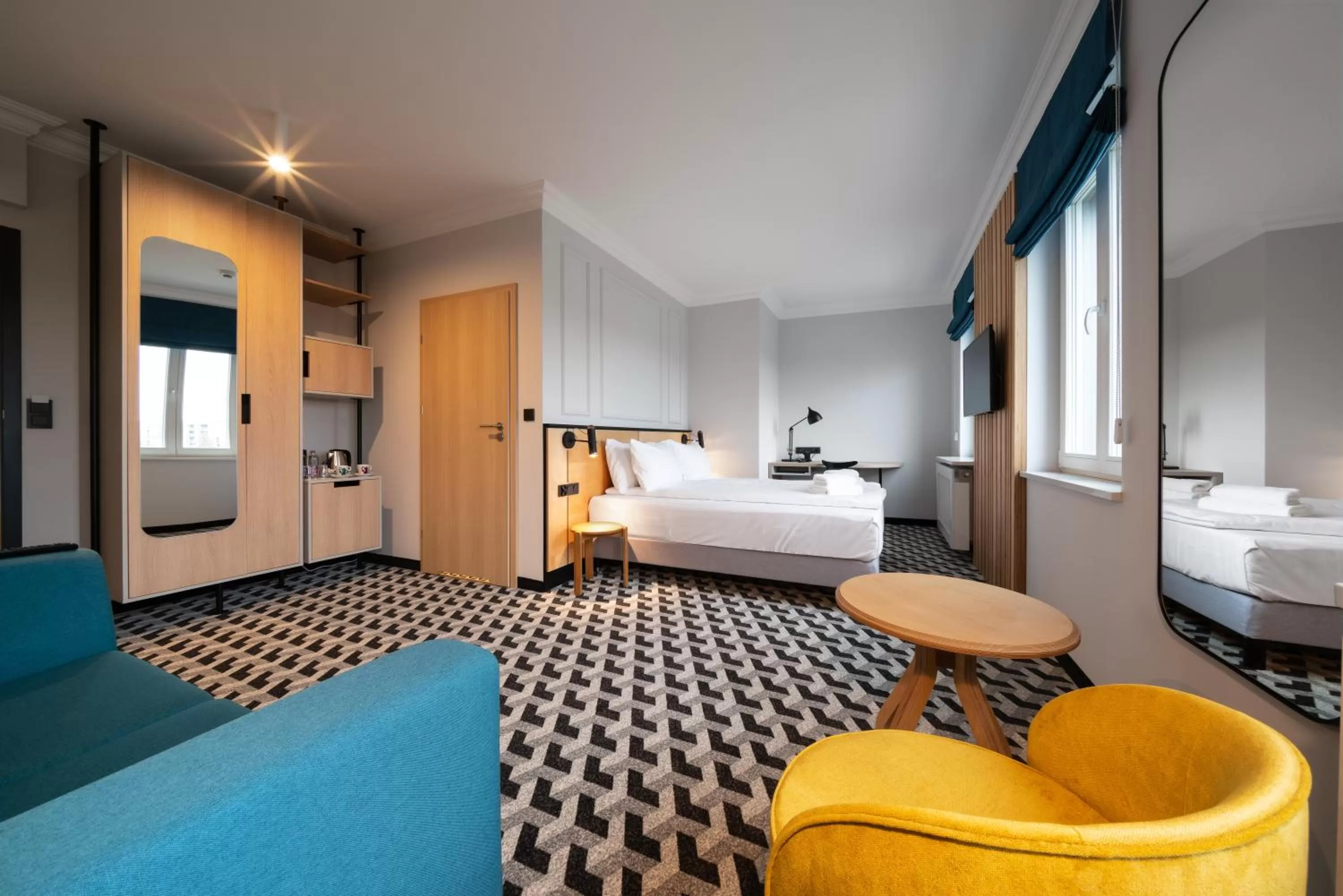 Bed in Hotel Tulip Residences Warsaw Targowa