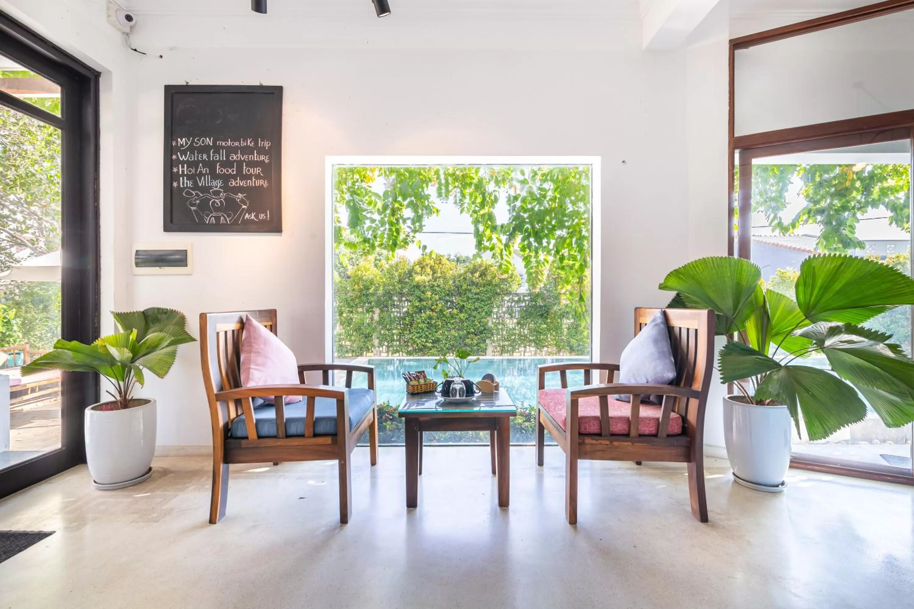 Lobby or reception in Tra Que Mansion