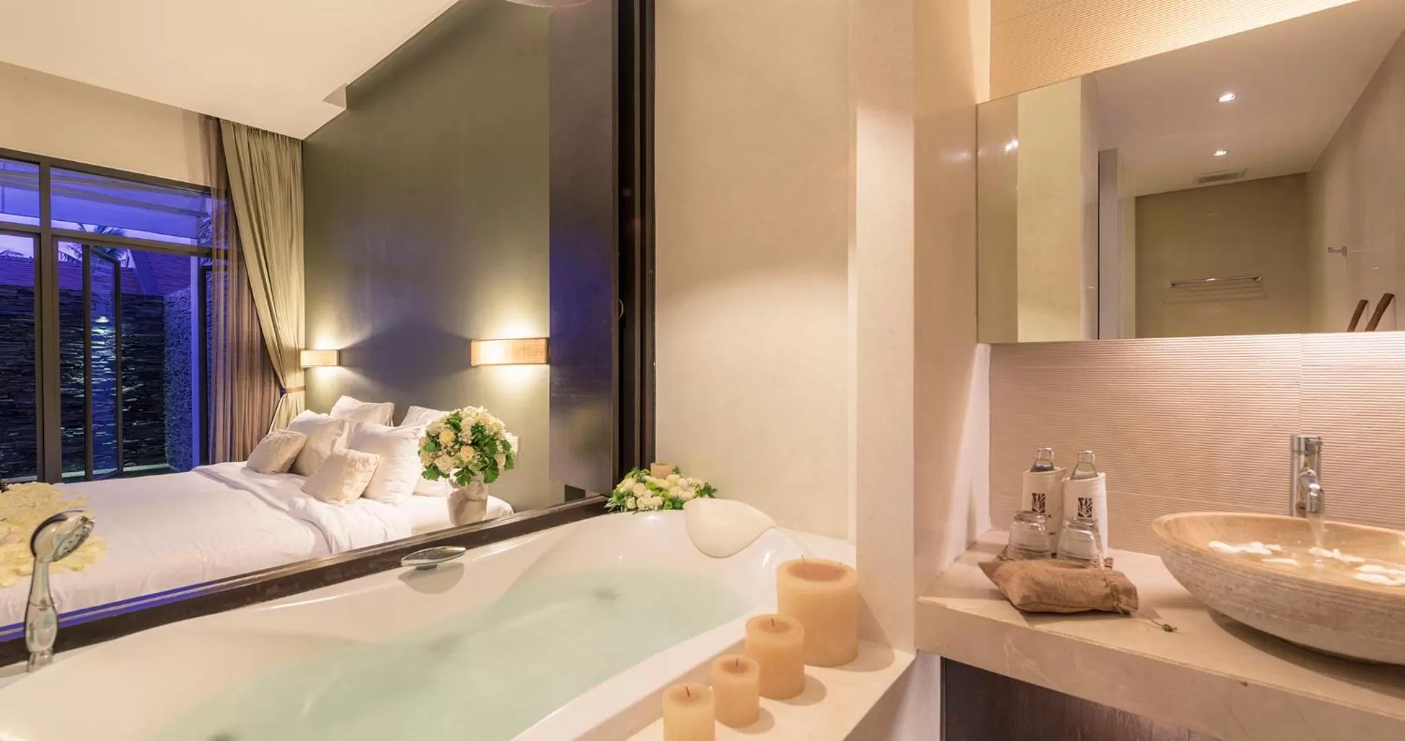 Bathroom, Bed in The Sea Koh Samui Resort and Residences by Tolani