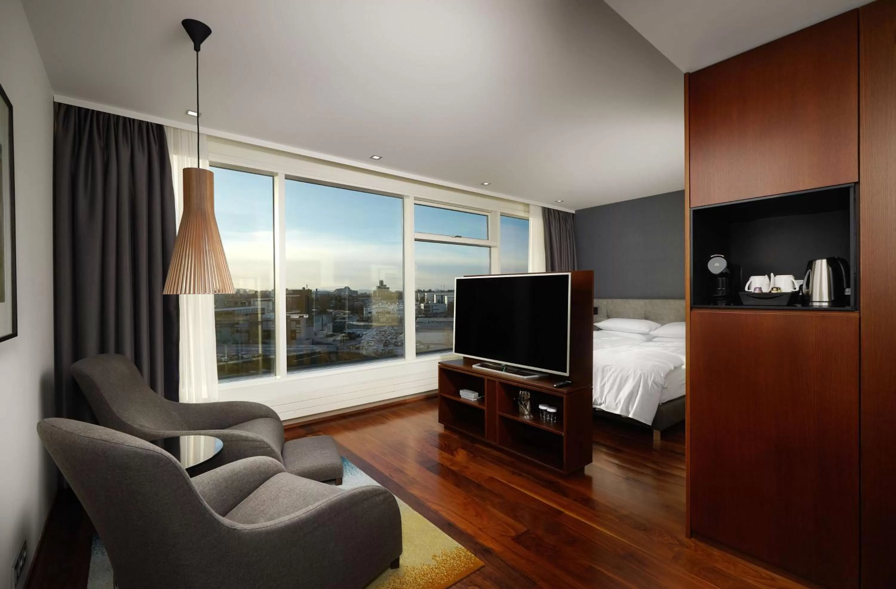 Bed in Hilton Reykjavik Nordica