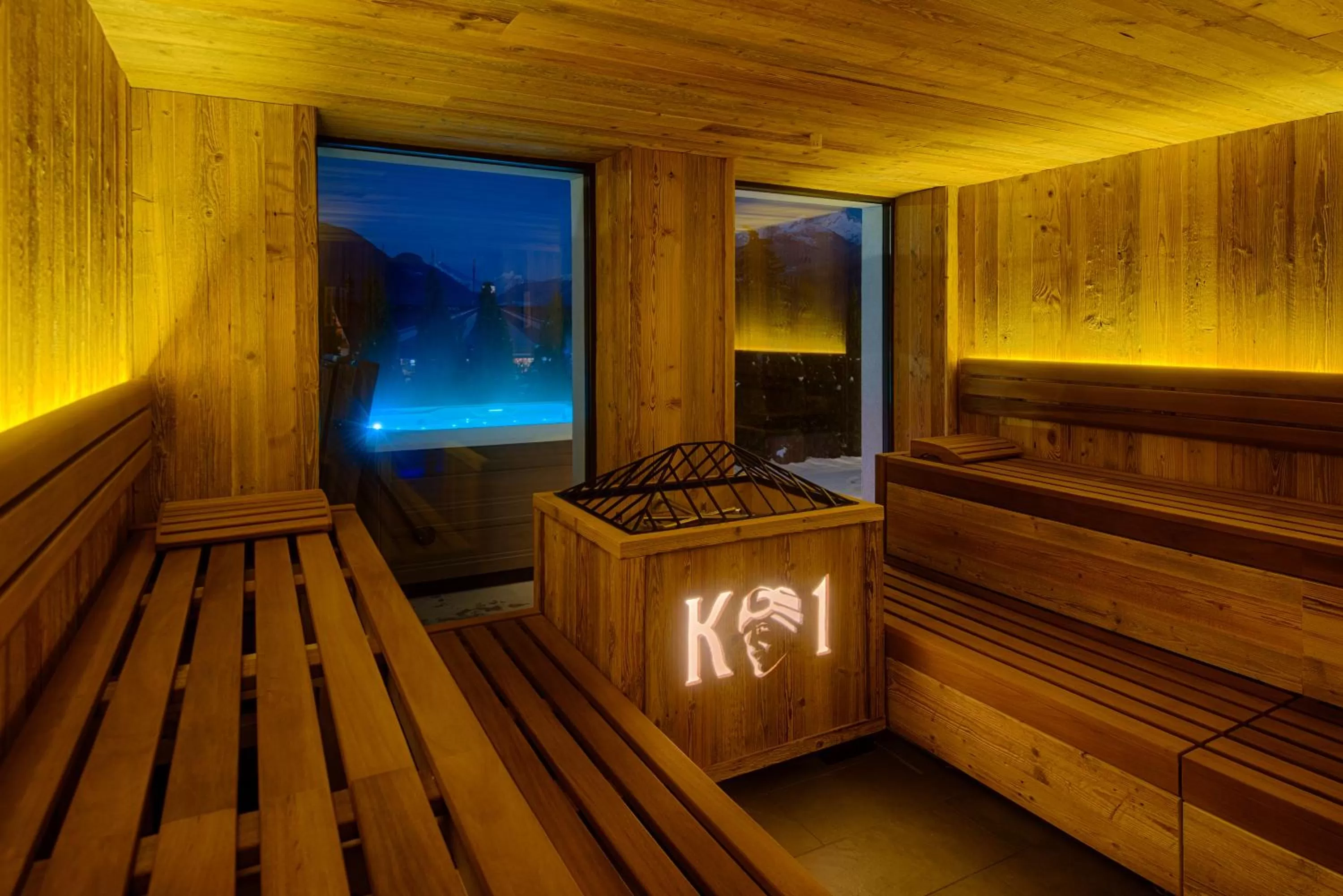 Sauna in K1 Mountain Chalet - Luxury Apartements