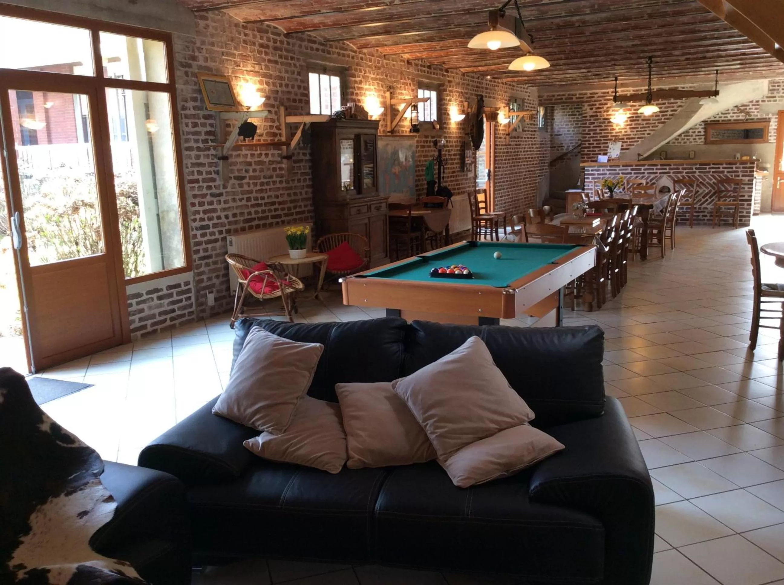 Seating area in La Cense des 6 Sens