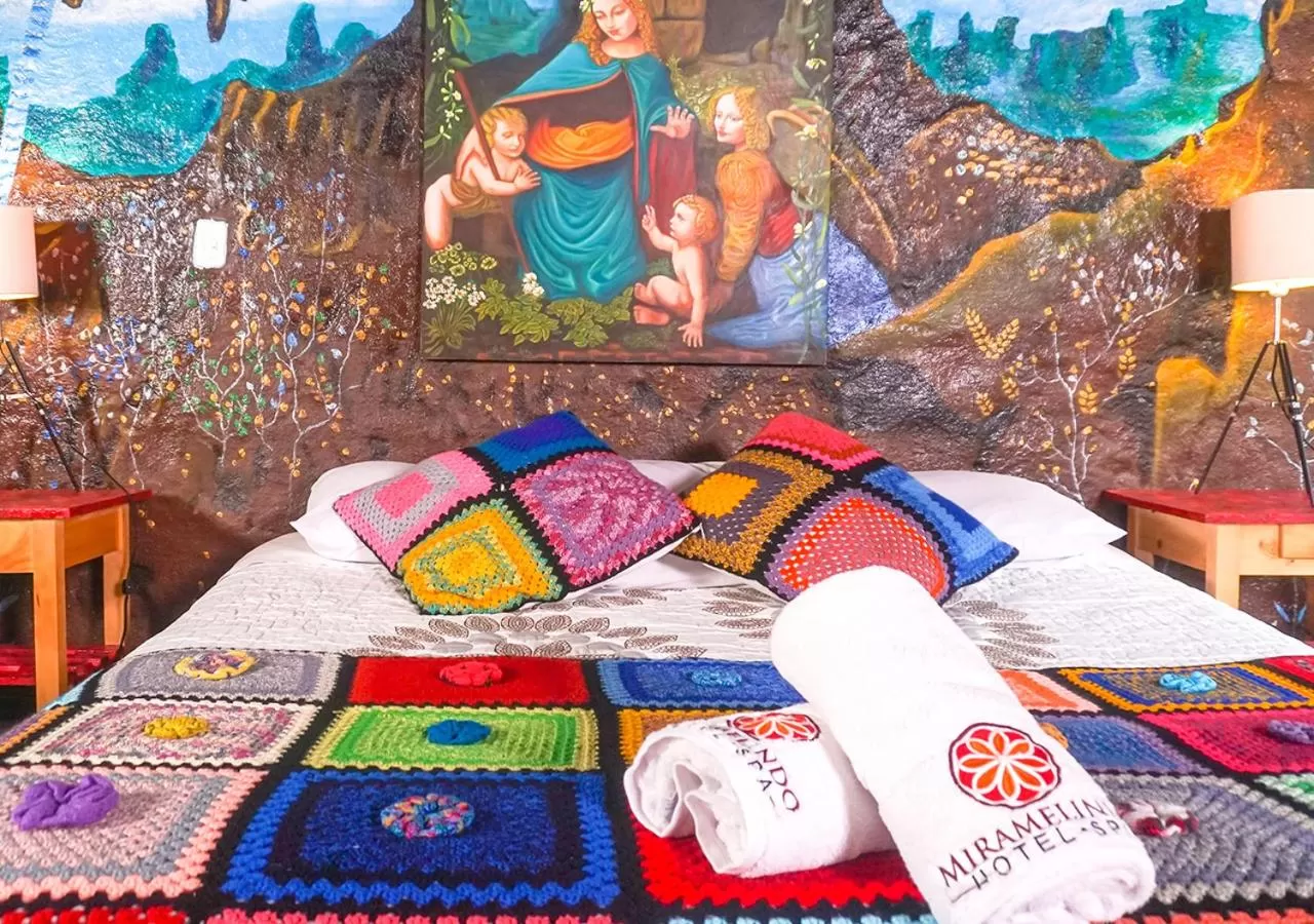 Bed in Spa Hosteria Miramelindo