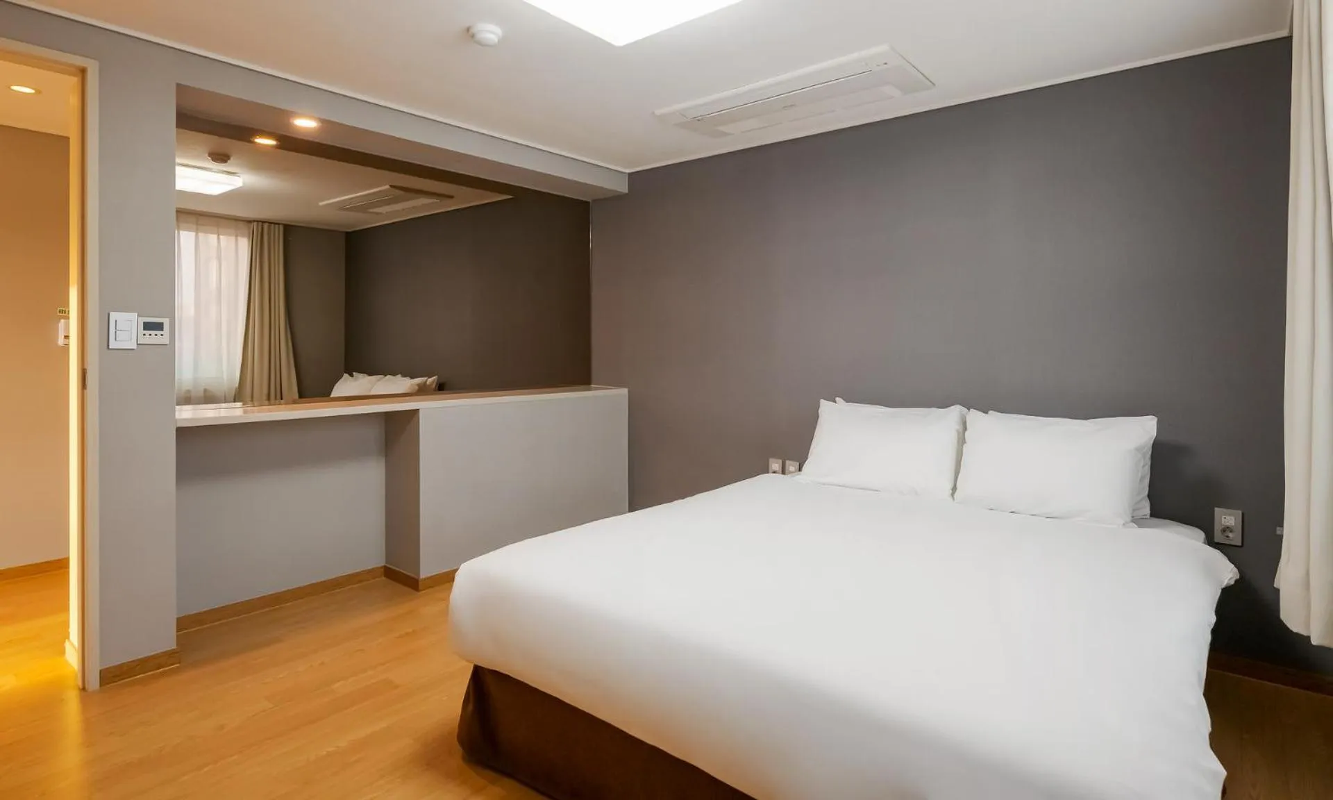 Bed in Pampas Hotel Jeju