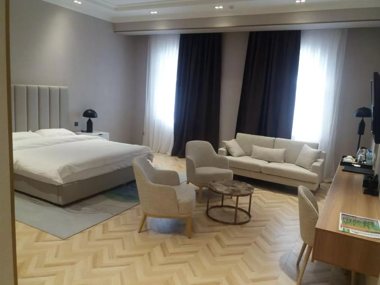 Bed in Termez Palace Hotel & Spa