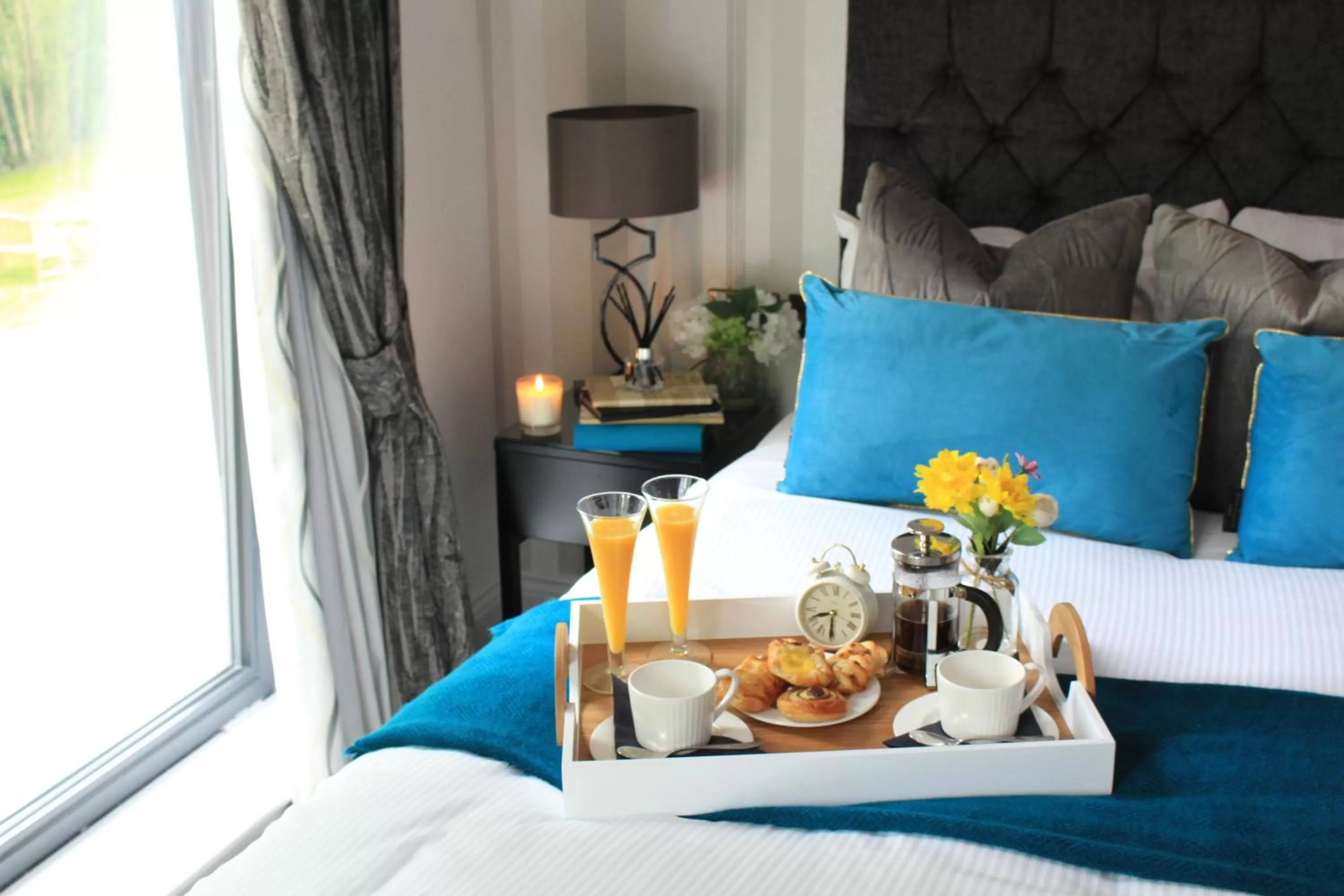 Bed in The Old Hall Hotel