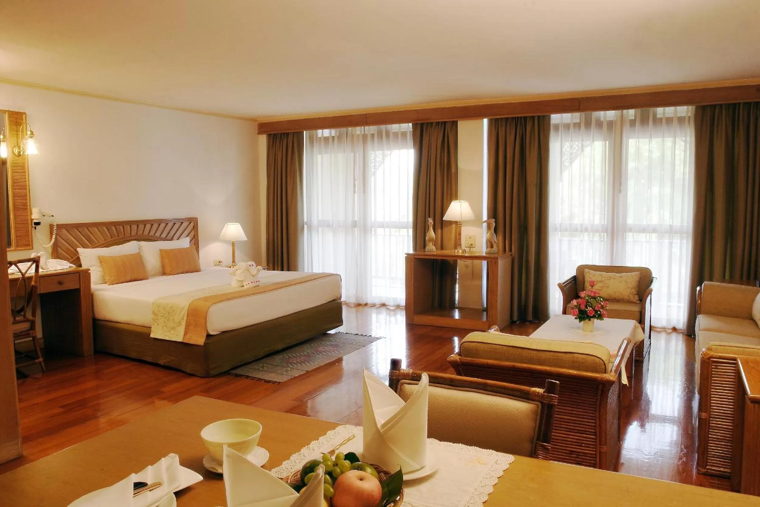 Photo of the whole room, Bed in The Imperial Mae Hong Son Resort