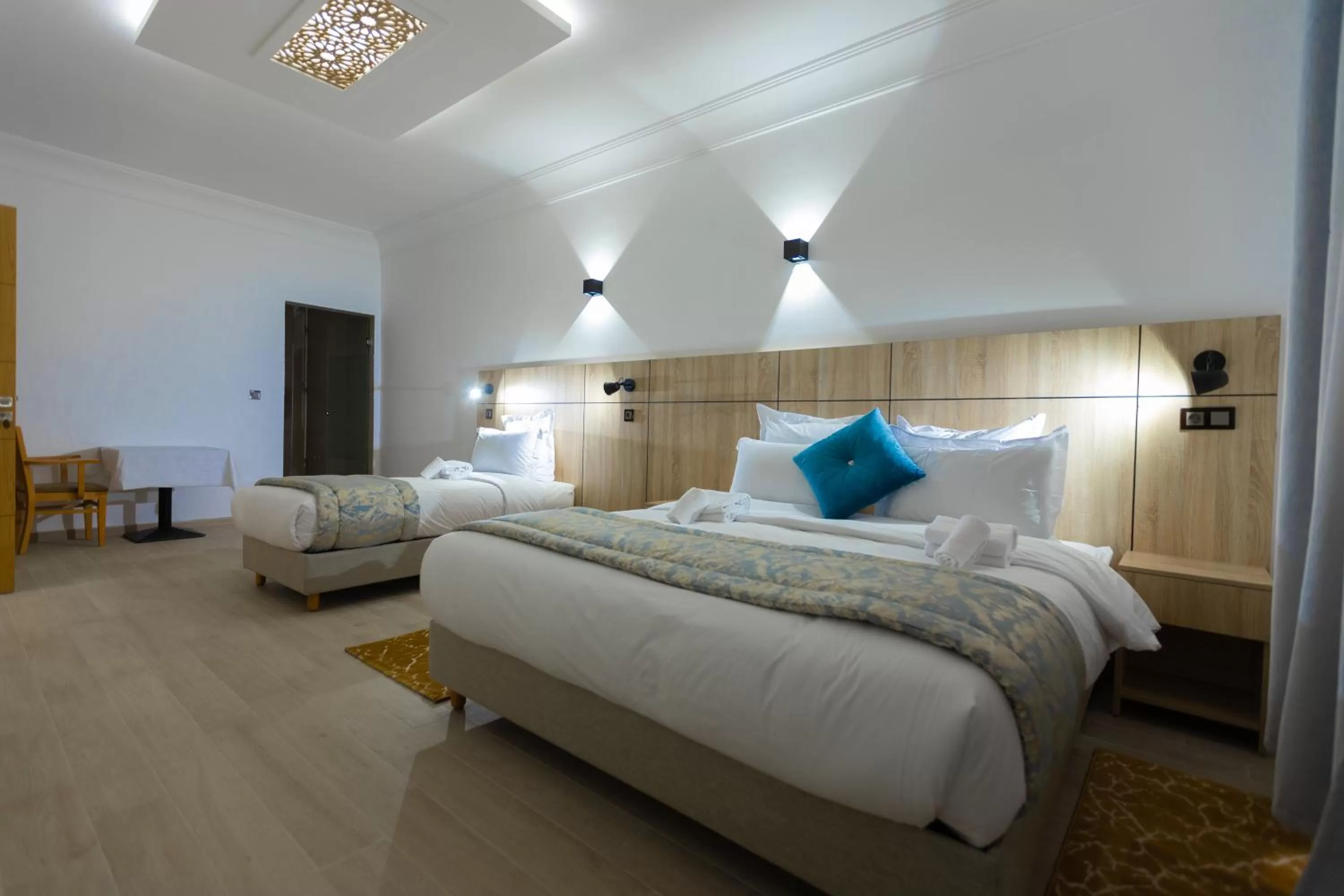 Bed in Karam City Hotel