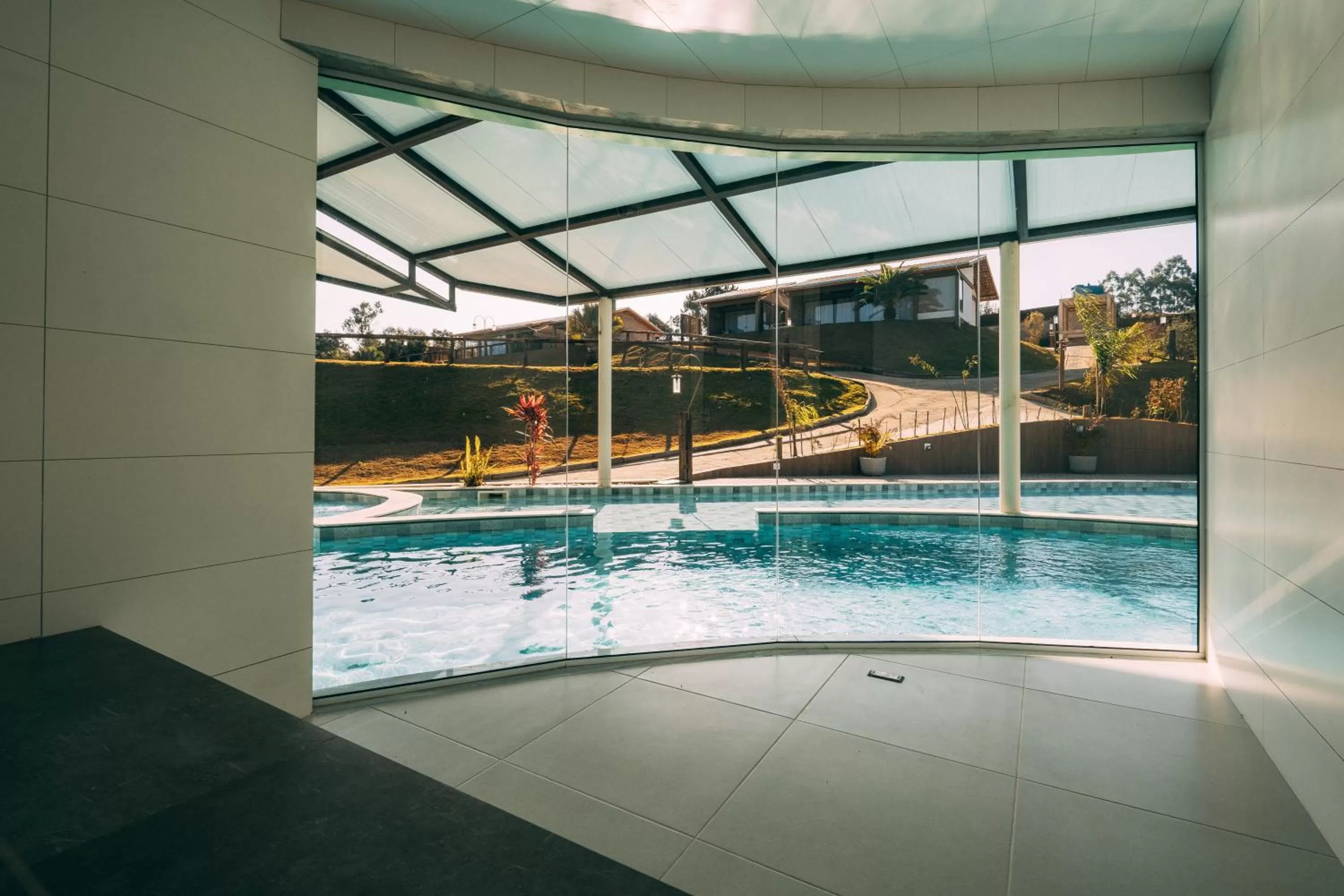 Sauna, Swimming Pool in Pousada Trem Chic