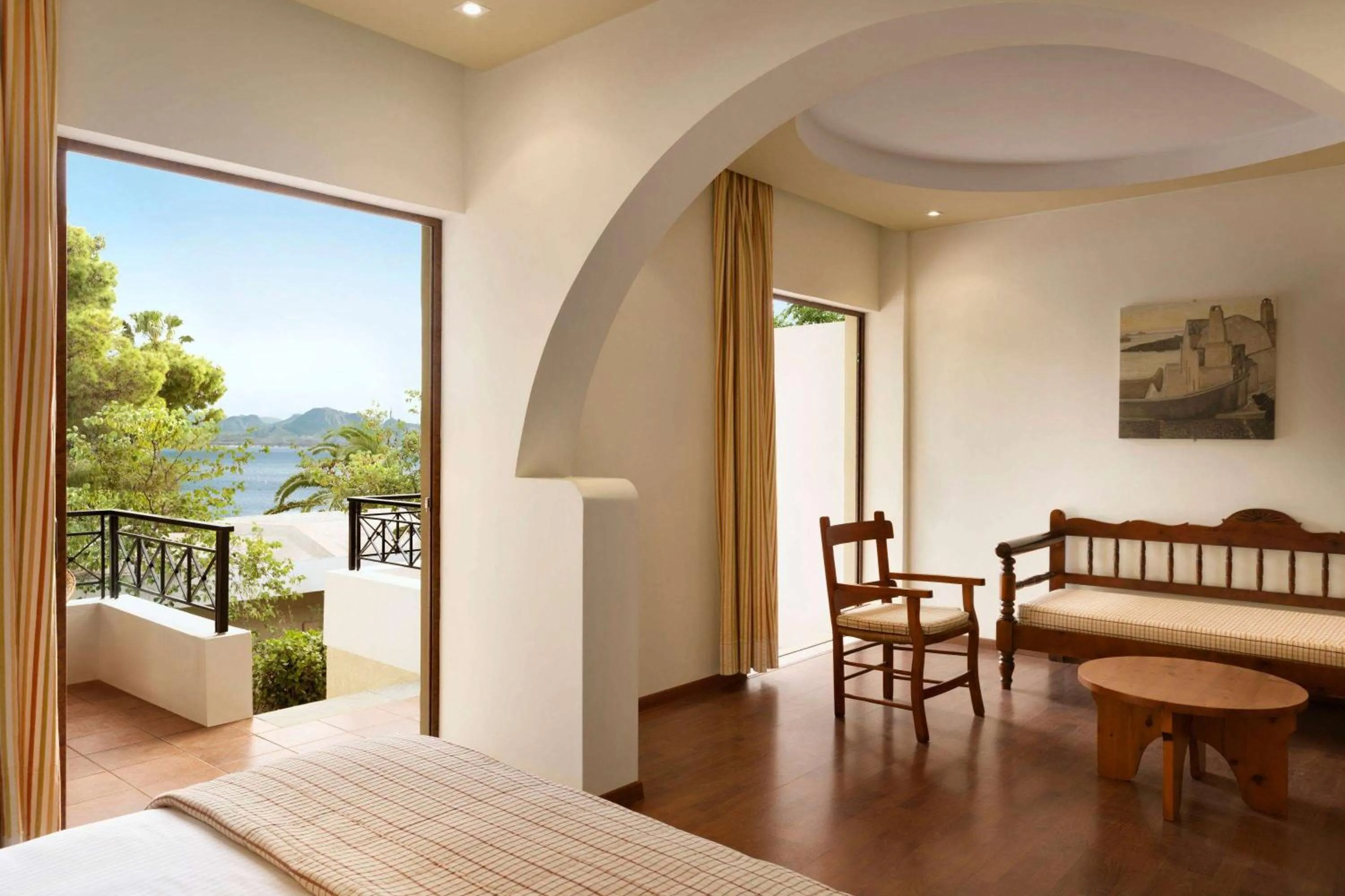 Photo of the whole room, Bed in Ramada Loutraki Poseidon Resort