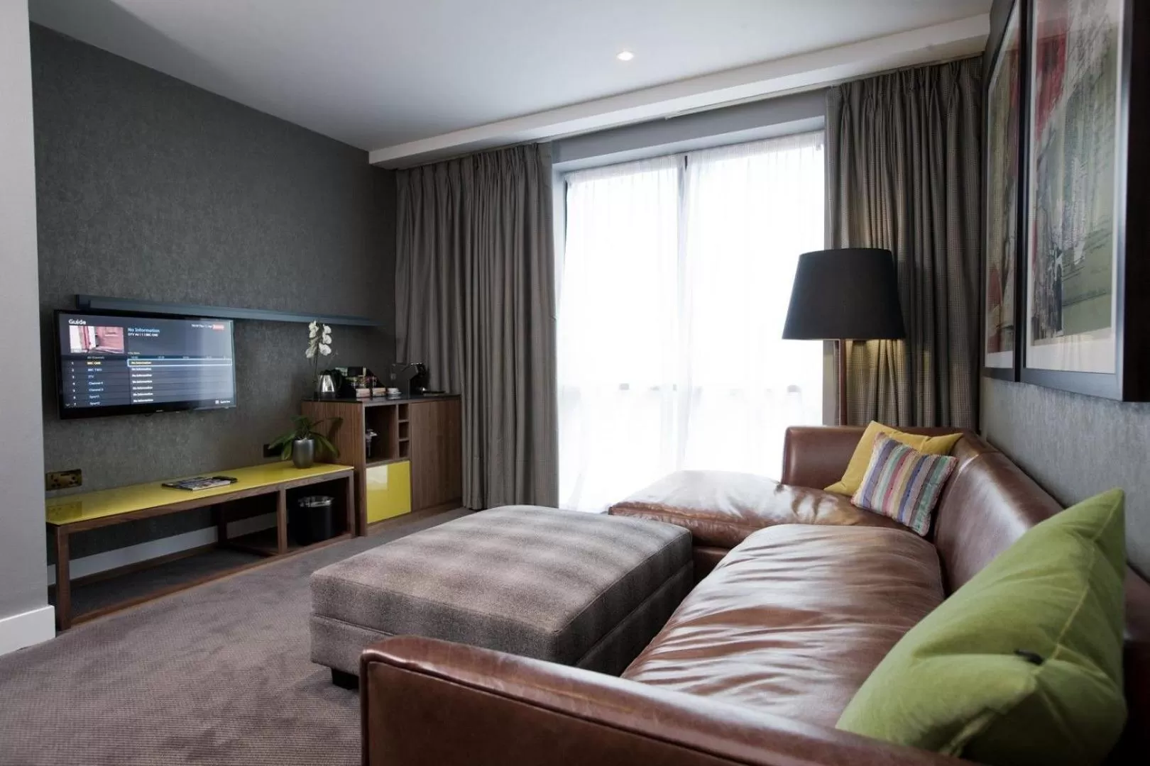 Living room, Bed in Malmaison Birmingham