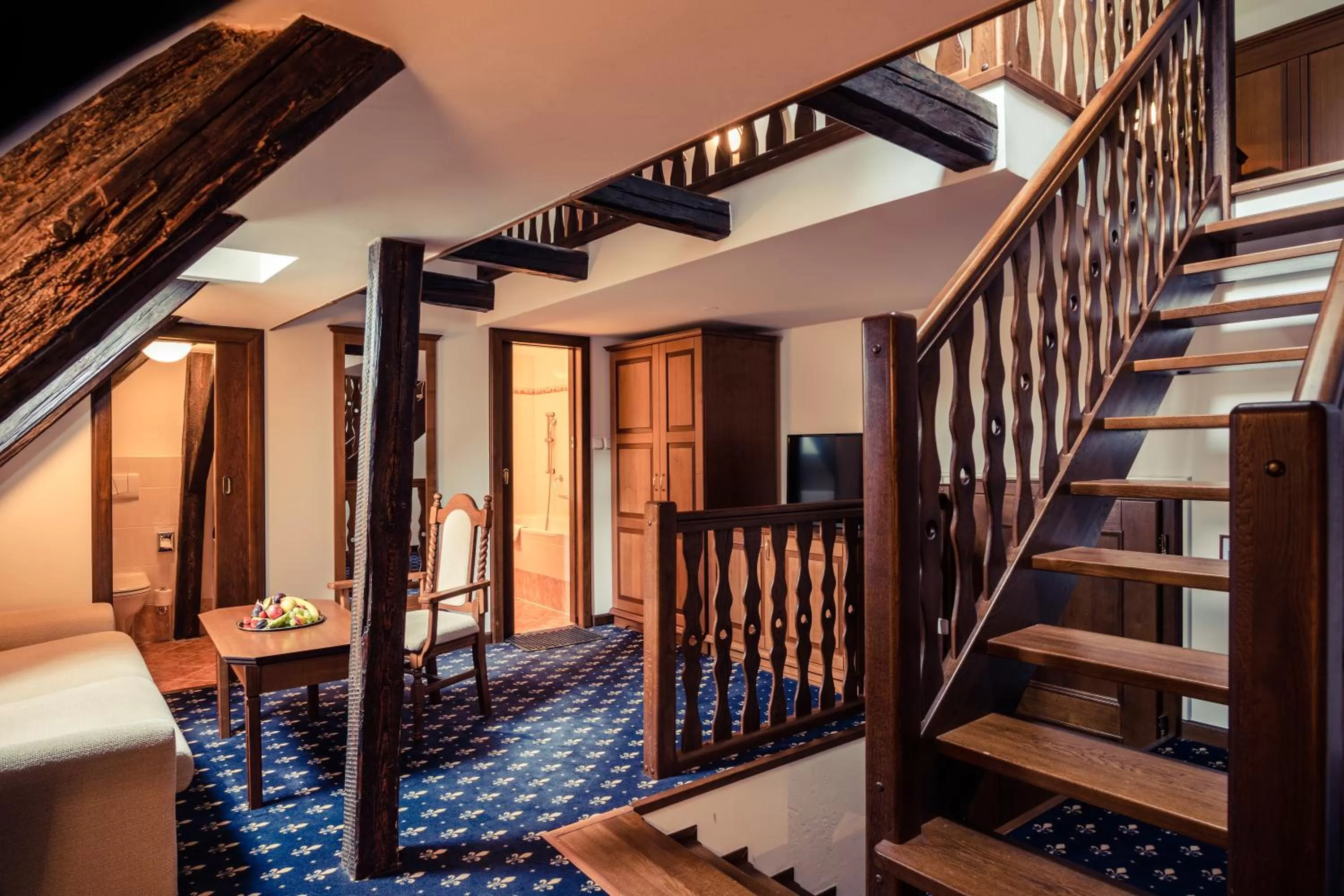 Living room in Rožmberský dvůr