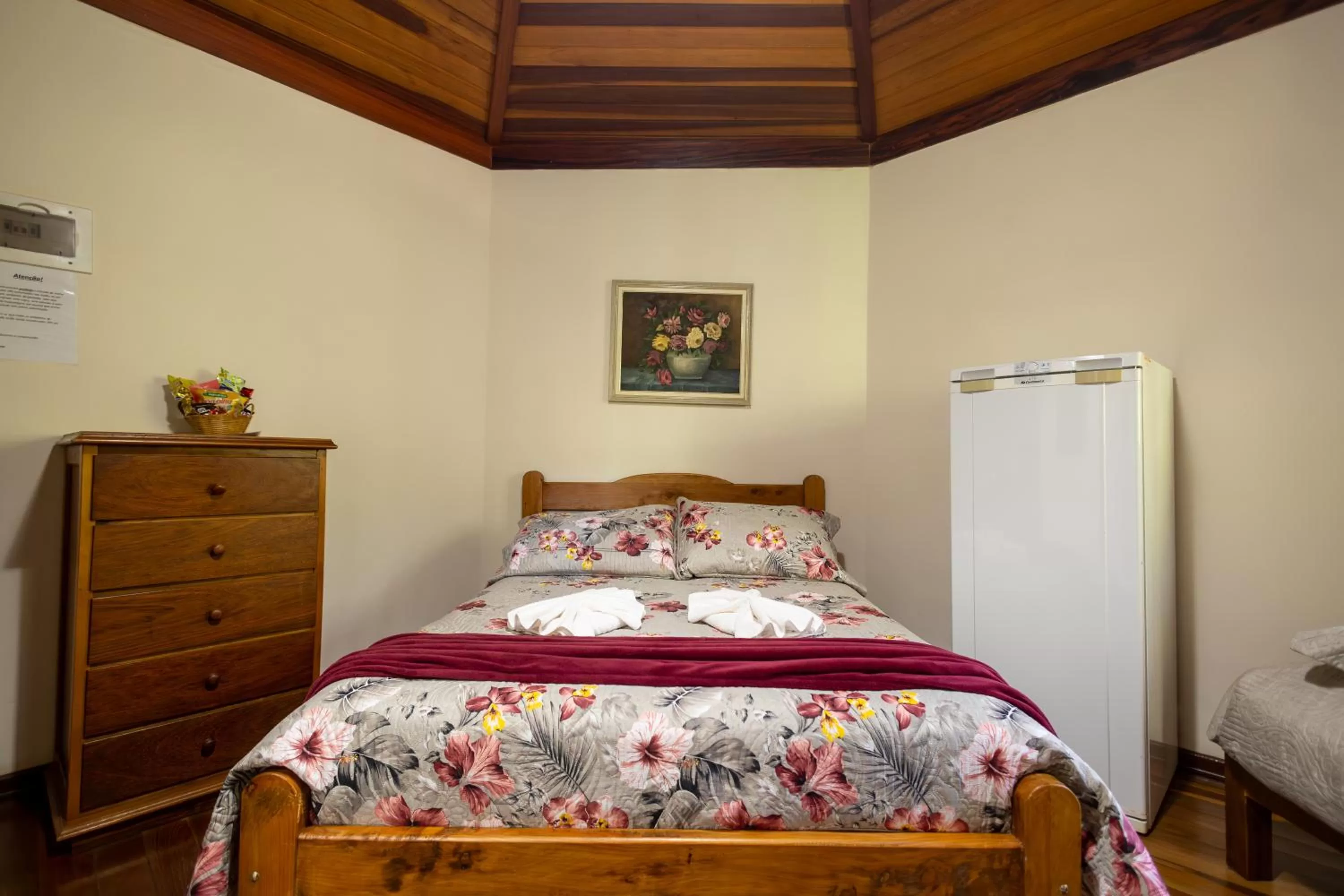 Bed in Chalés 3 Pinheiros