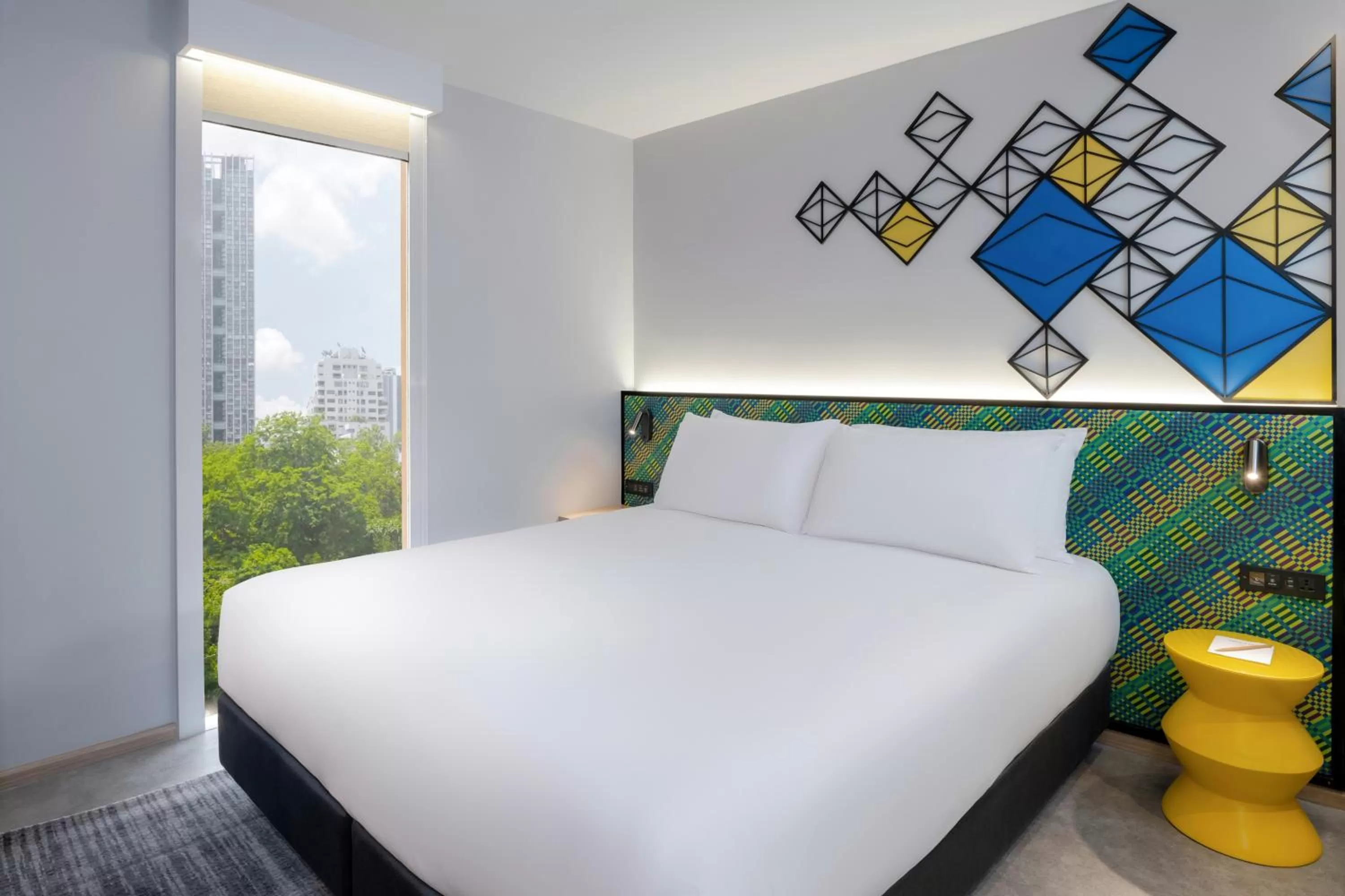 Bedroom, Bed in ibis Styles Bangkok Silom