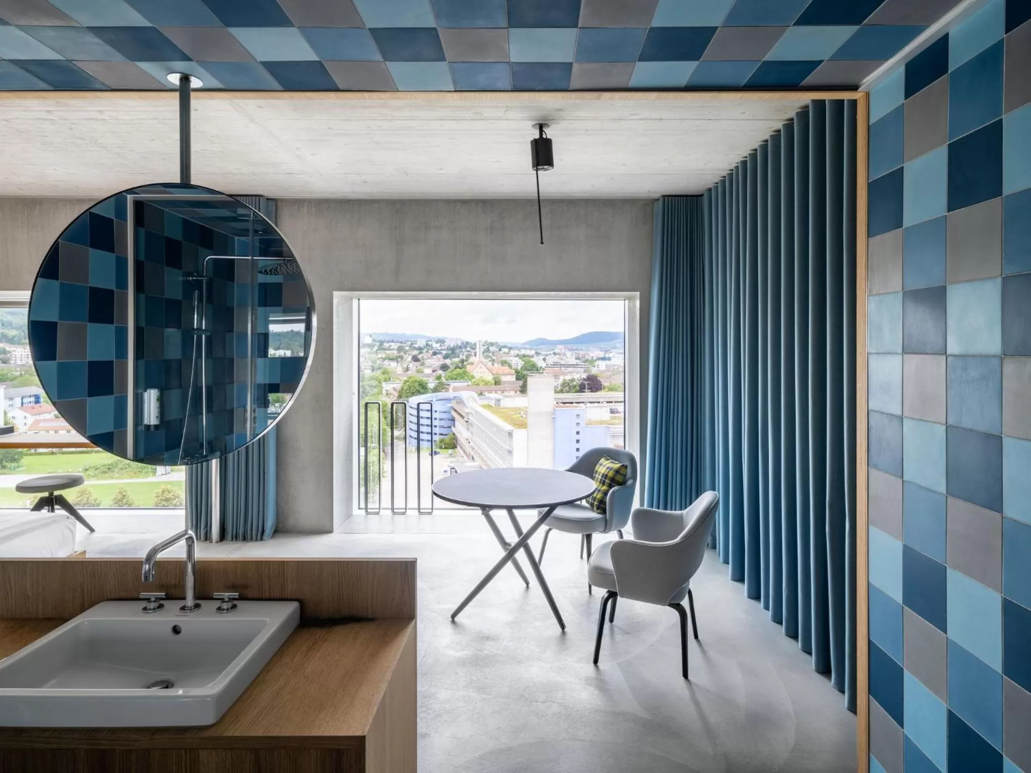 City view in Placid Hotel Design & Lifestyle Zurich