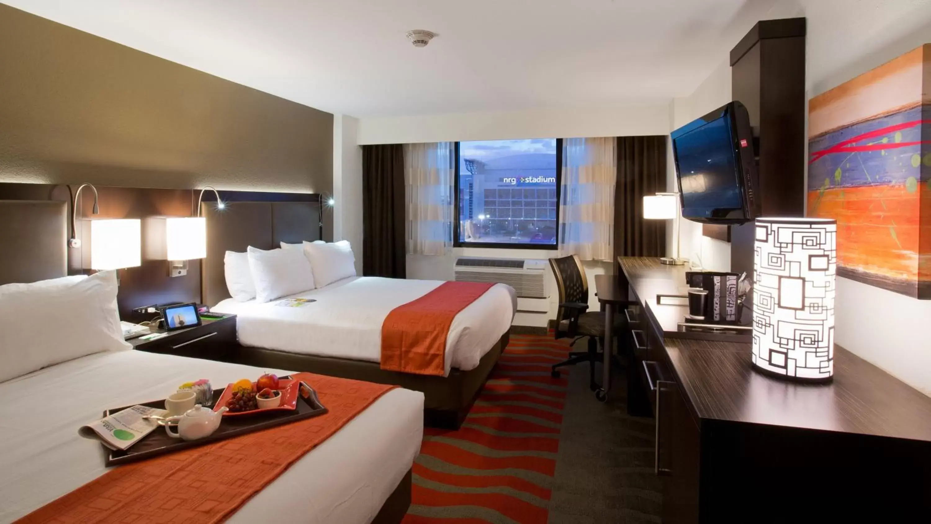 Queen Room with Two Queen Beds - Mobility Access Tub/Non-Smoking in Holiday Inn Houston S - NRG Area - Med Ctr, an IHG Hotel Queen Room with Two Queen Beds - Mobility Access Tub/Non-Smoking in Holiday Inn Houston S - NRG Area - Med Ctr, an IHG Hotel