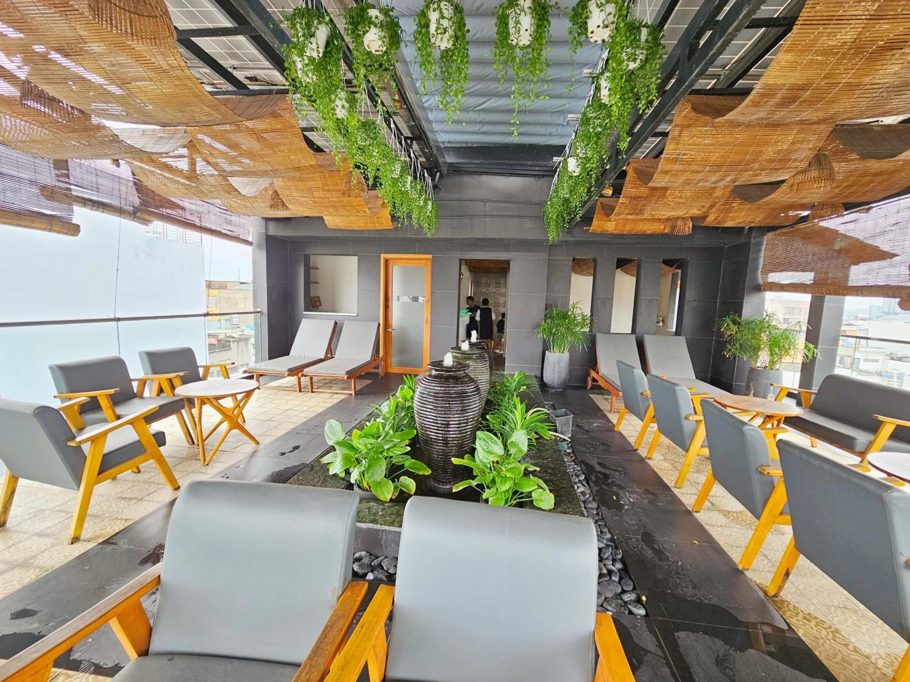 Balcony/Terrace, Restaurant/Places to Eat in Văn Hoa Hotel