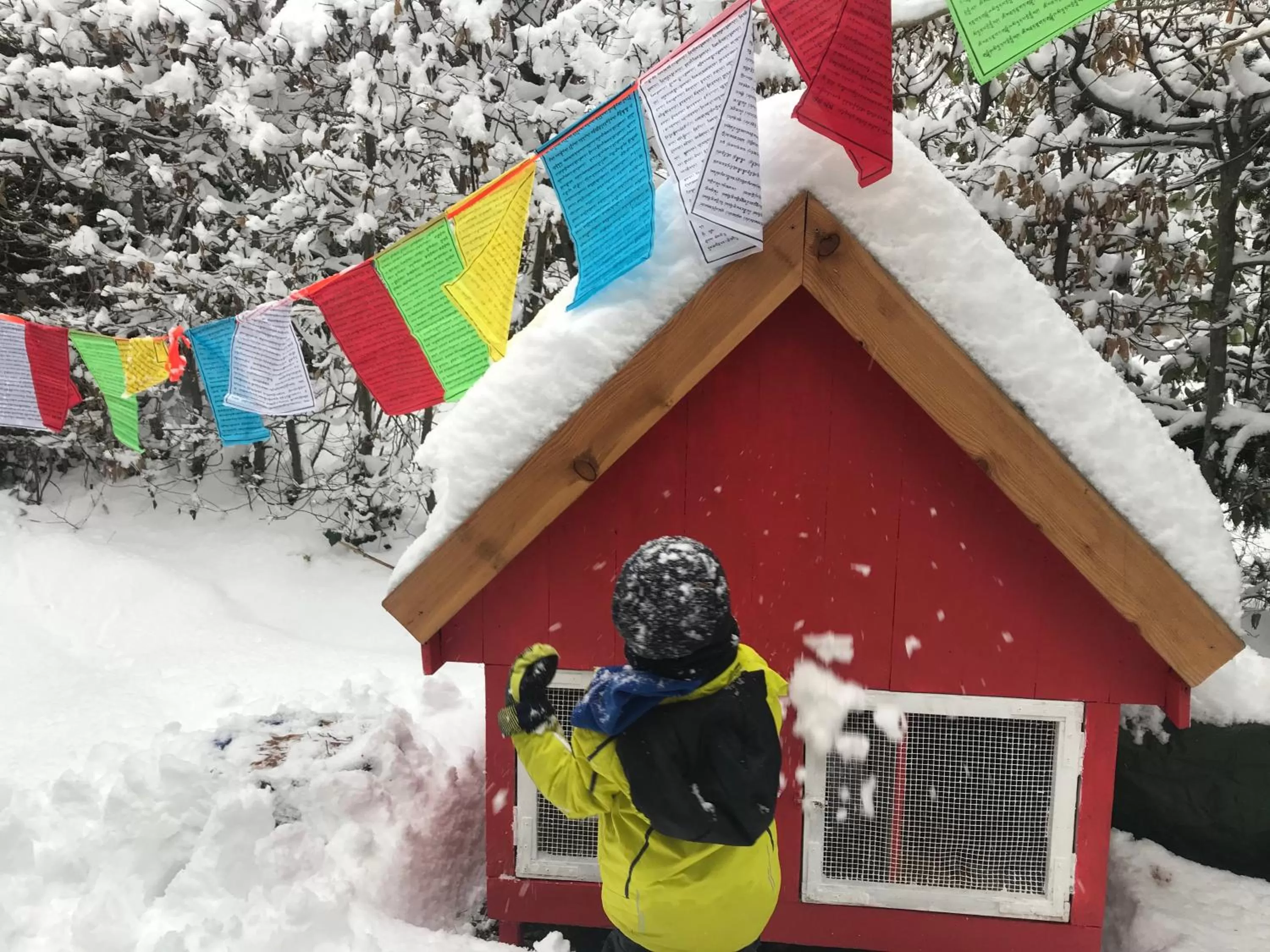 Winter, Children in Bed and Breakfast Bavaria München