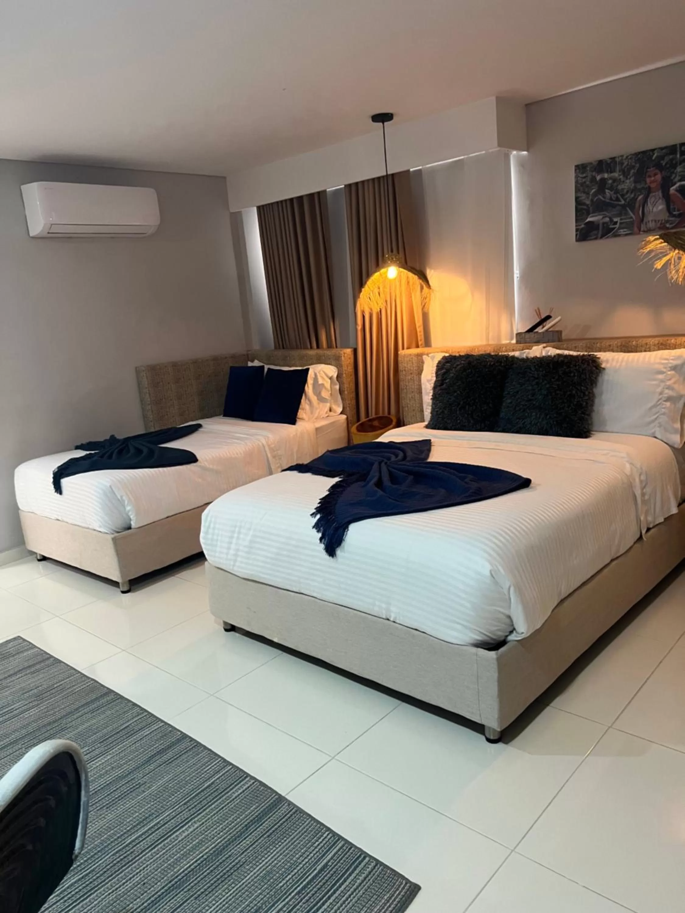 Bed in Hotel Boutique CASA CHUNUU Santa Marta