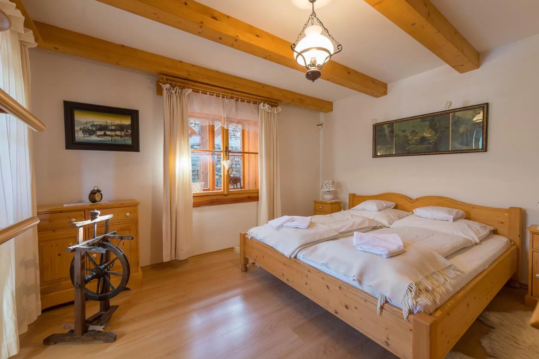 Bed in Valašské chalupy Resort