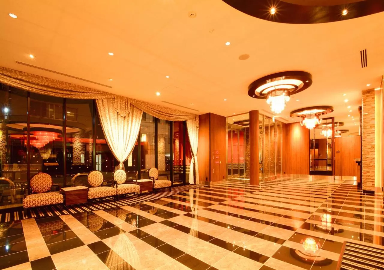 Lobby or reception in APA Hotel Kagoshima Tenmonkan