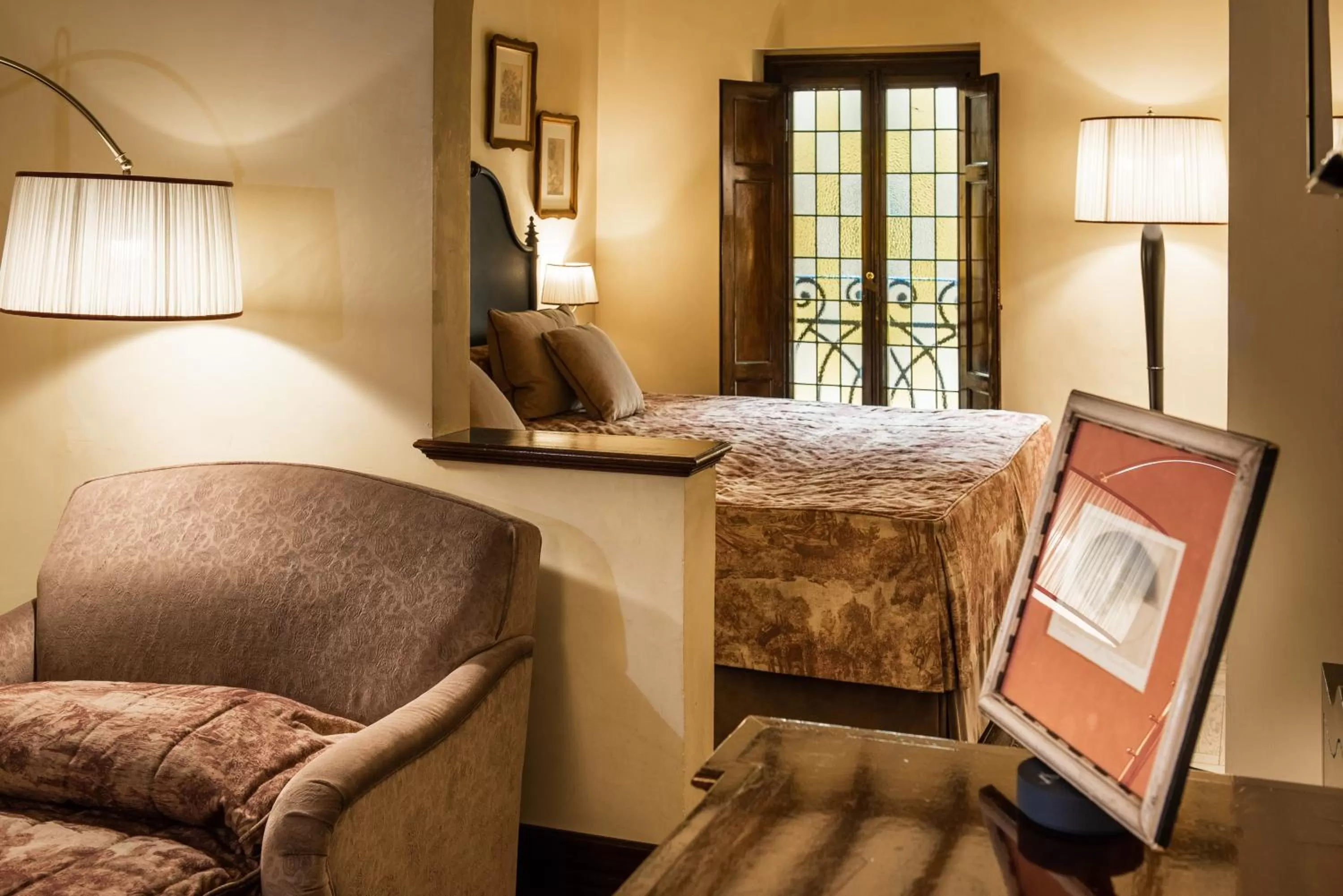 Bed in Grand Hotel Baglioni