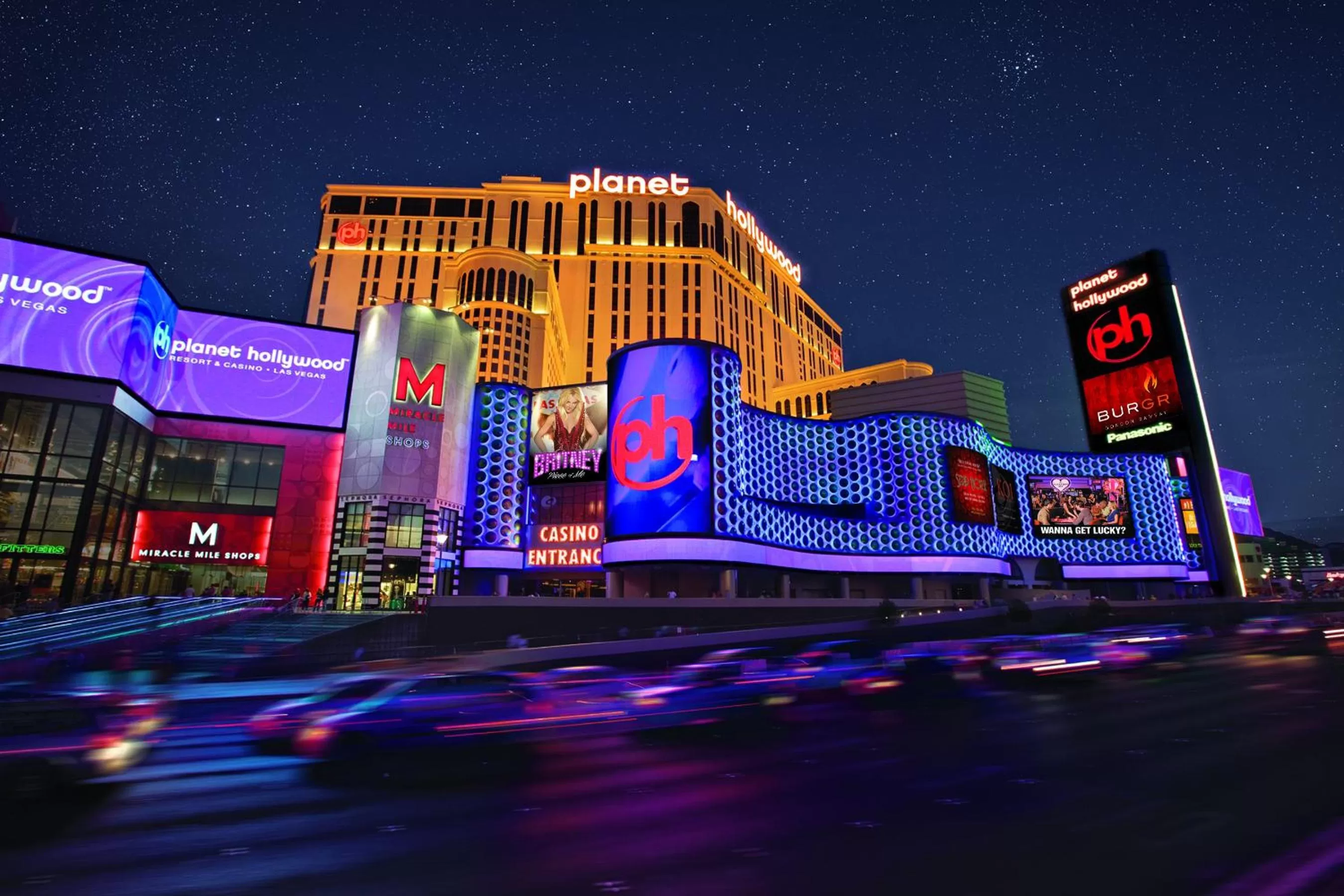 Property building in Planet Hollywood Resort & Casino