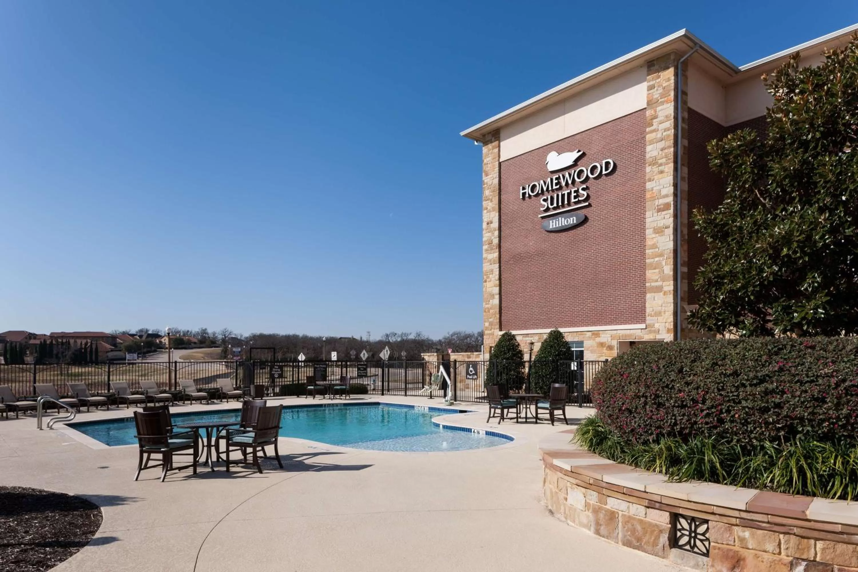 Pool view in Homewood Suites by Hilton Denton