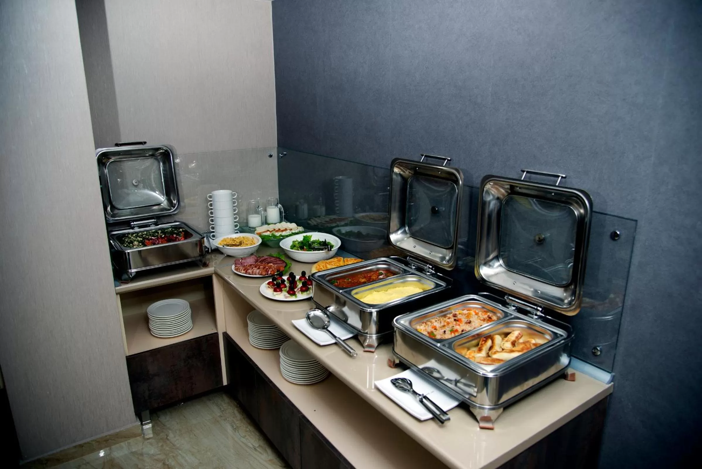 Buffet breakfast in Iberia Didube