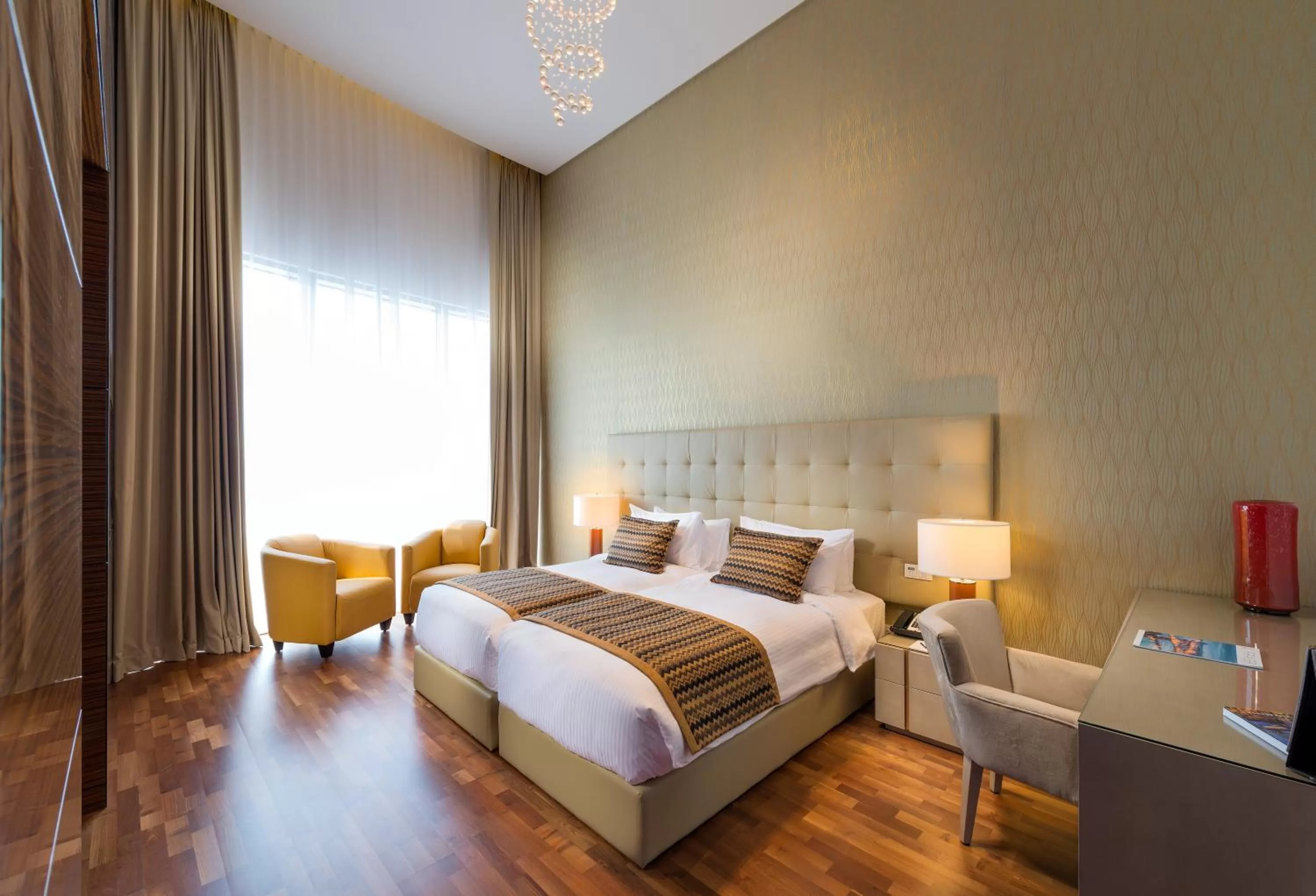 Bedroom, Bed in Fraser Suites Diplomatic Area Bahrain