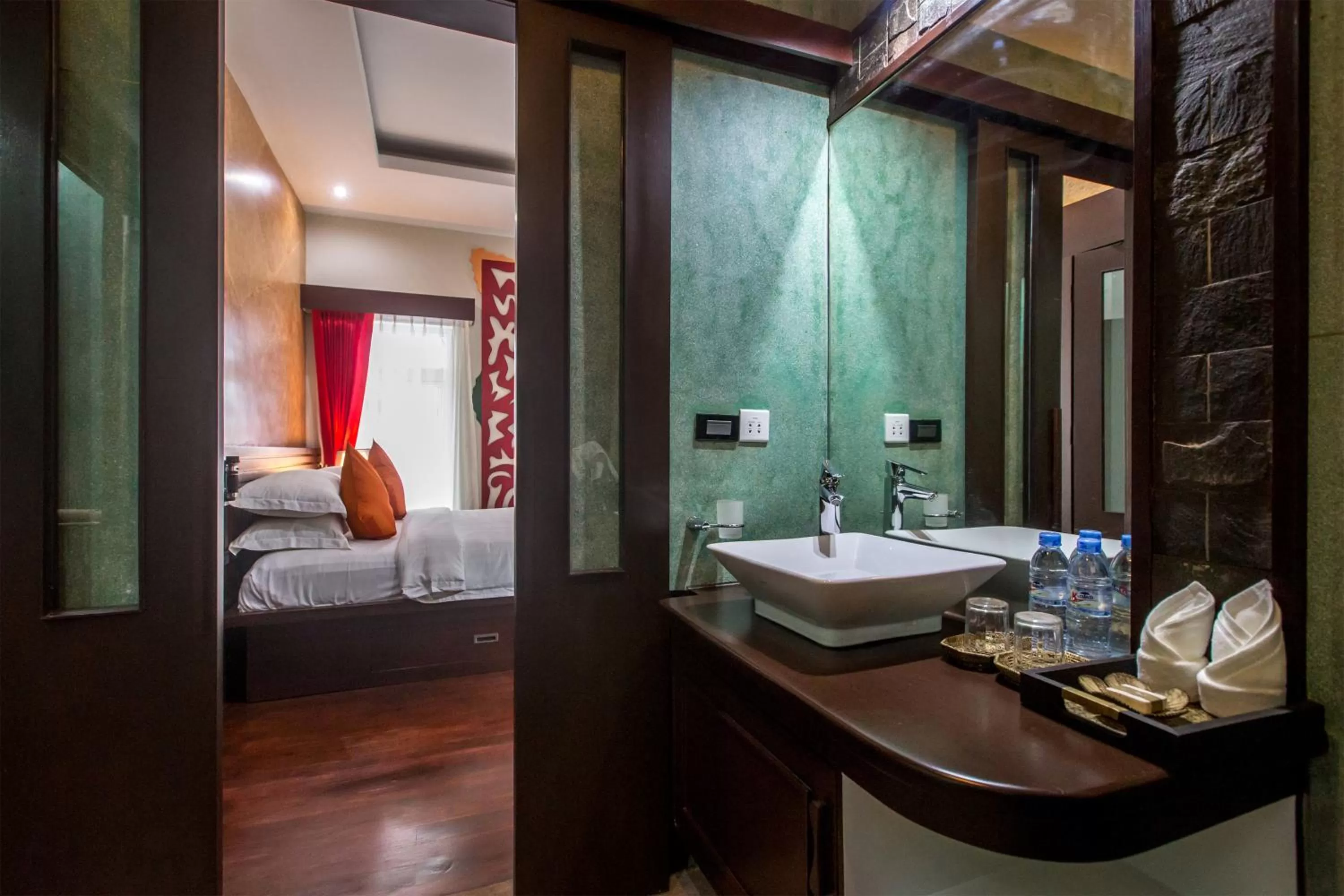 Bed in De Sarann Villa