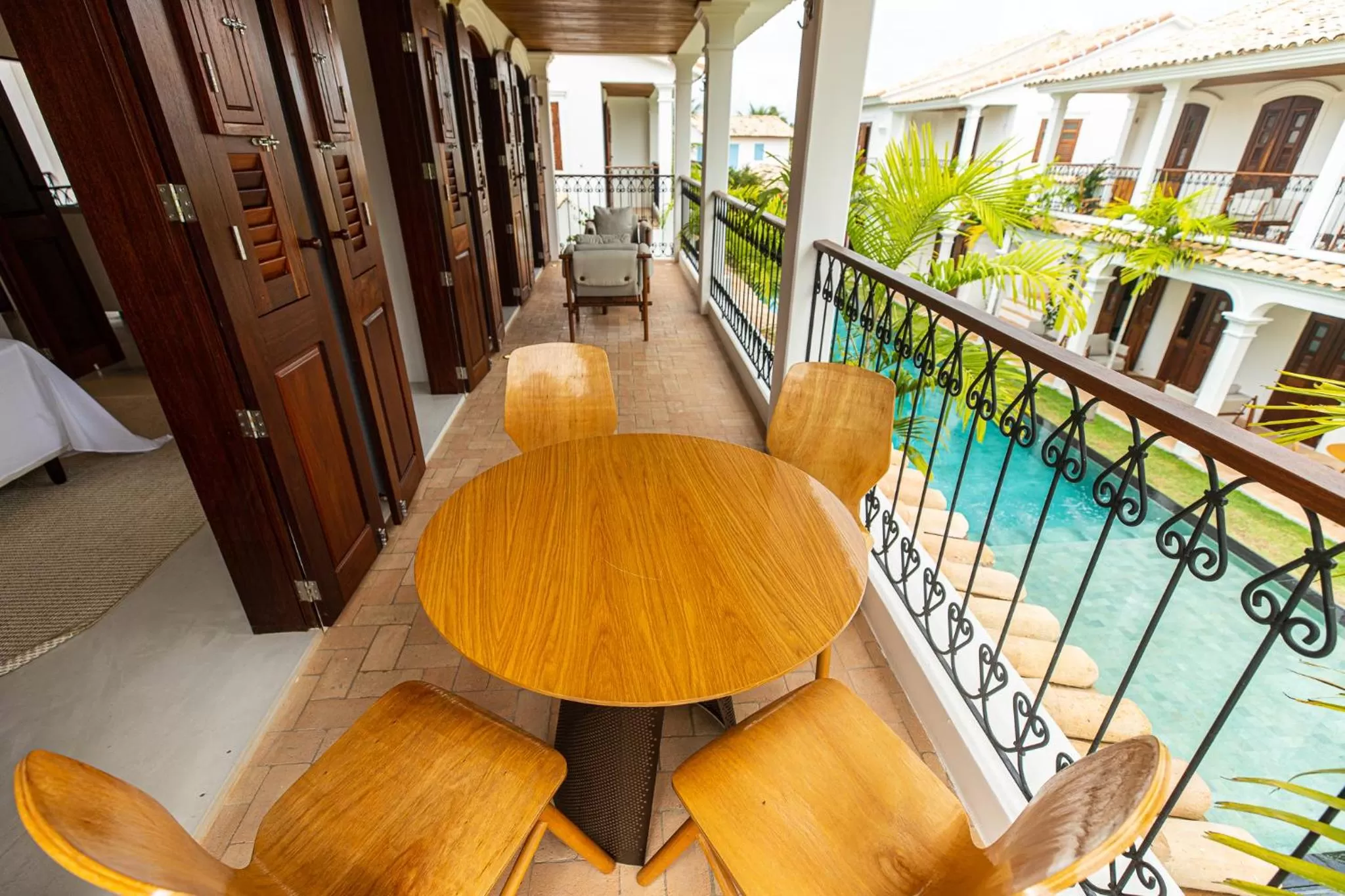 Balcony/Terrace, Pool View in Villa Canziani & Donato