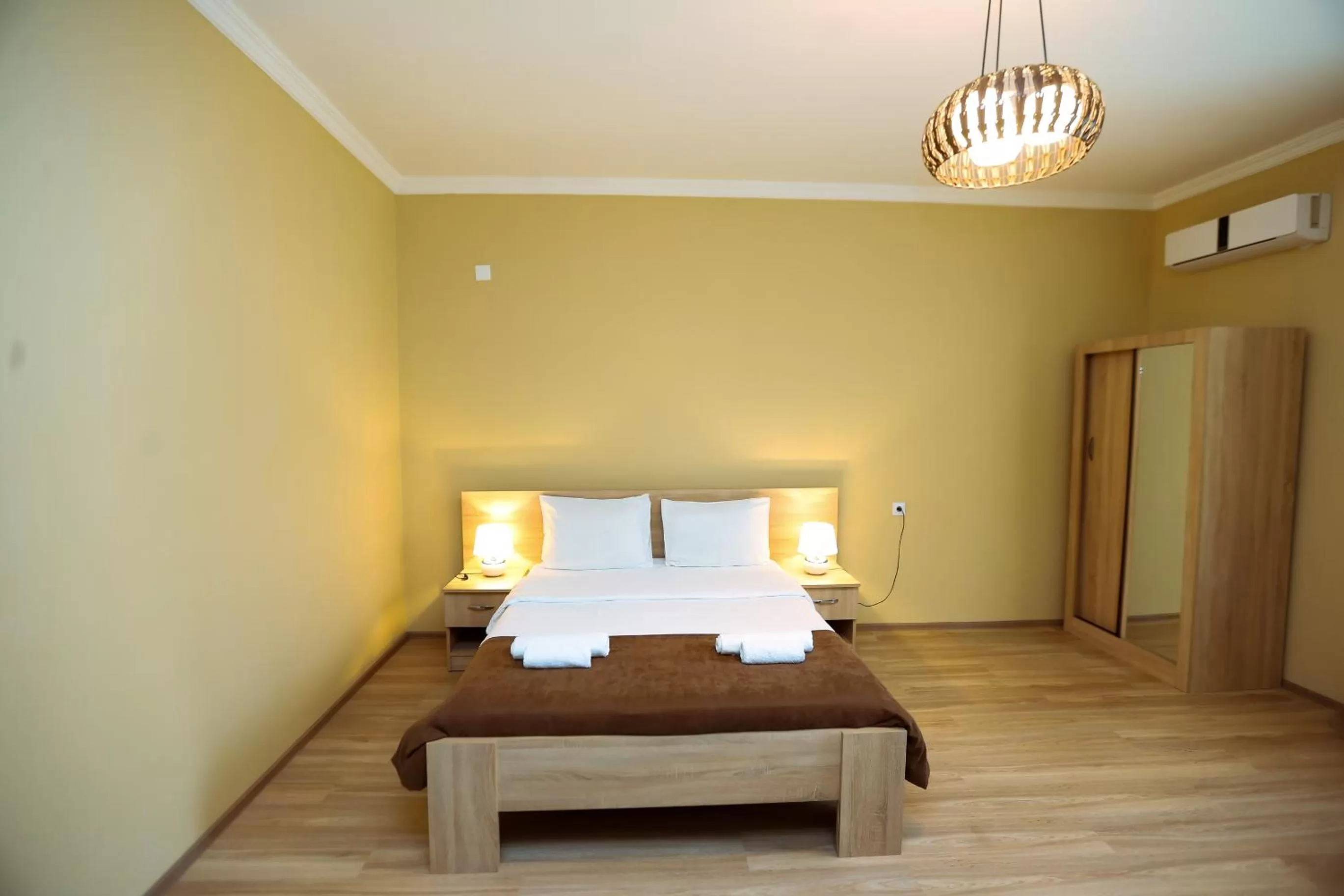 Bed in Royal Palace Hotel, Lagodekhi