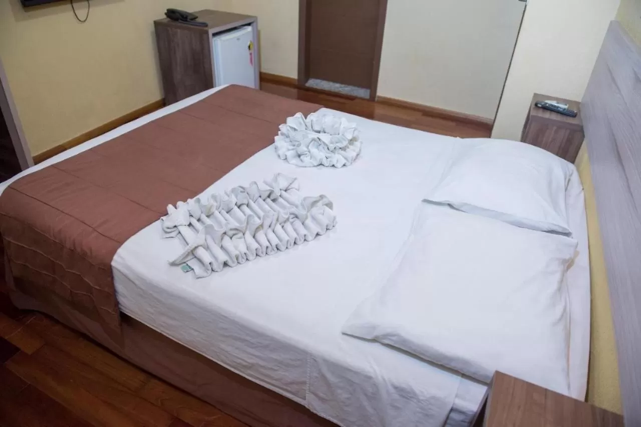 Bedroom, Bed in hotel iguaçu centro