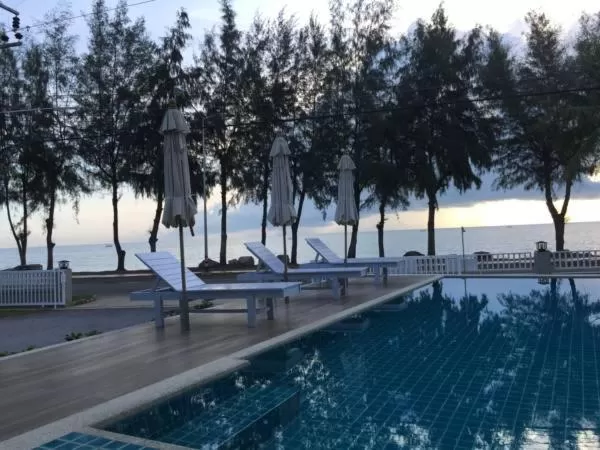 Swimming Pool in BC Summer Beach