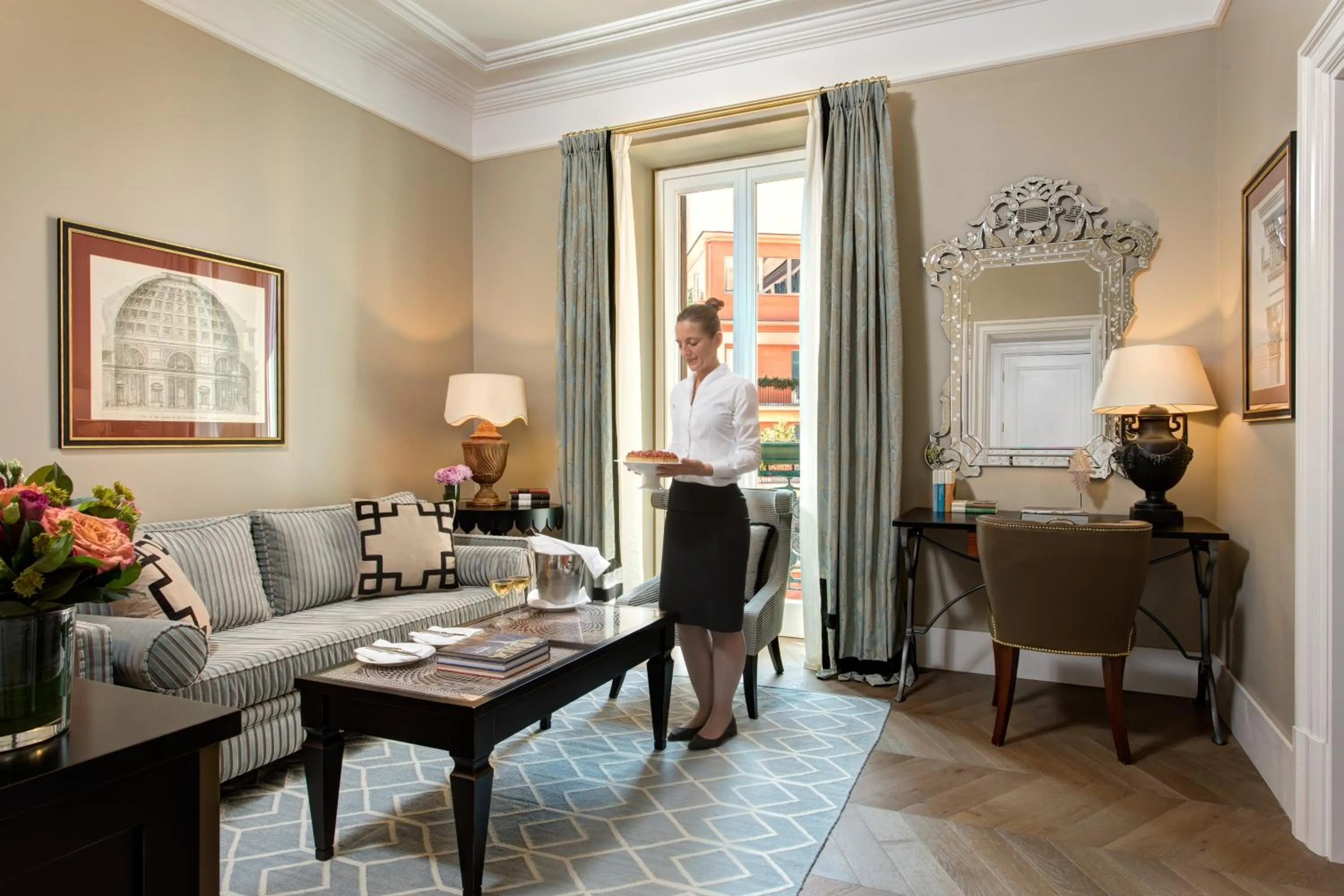 Inner courtyard view in Rocco Forte Hotel De La Ville