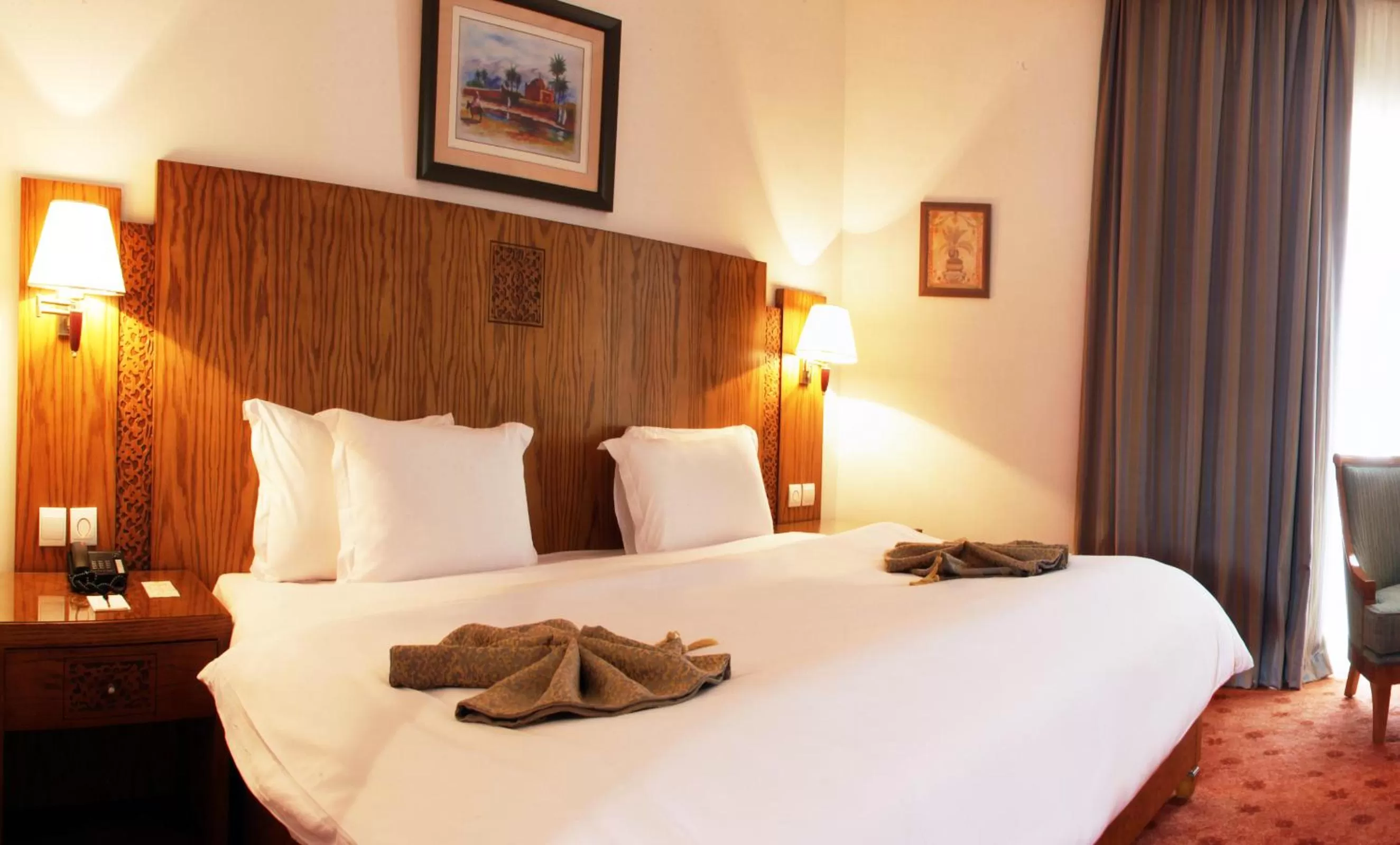 Bed in Grand Mogador Sea View & Spa