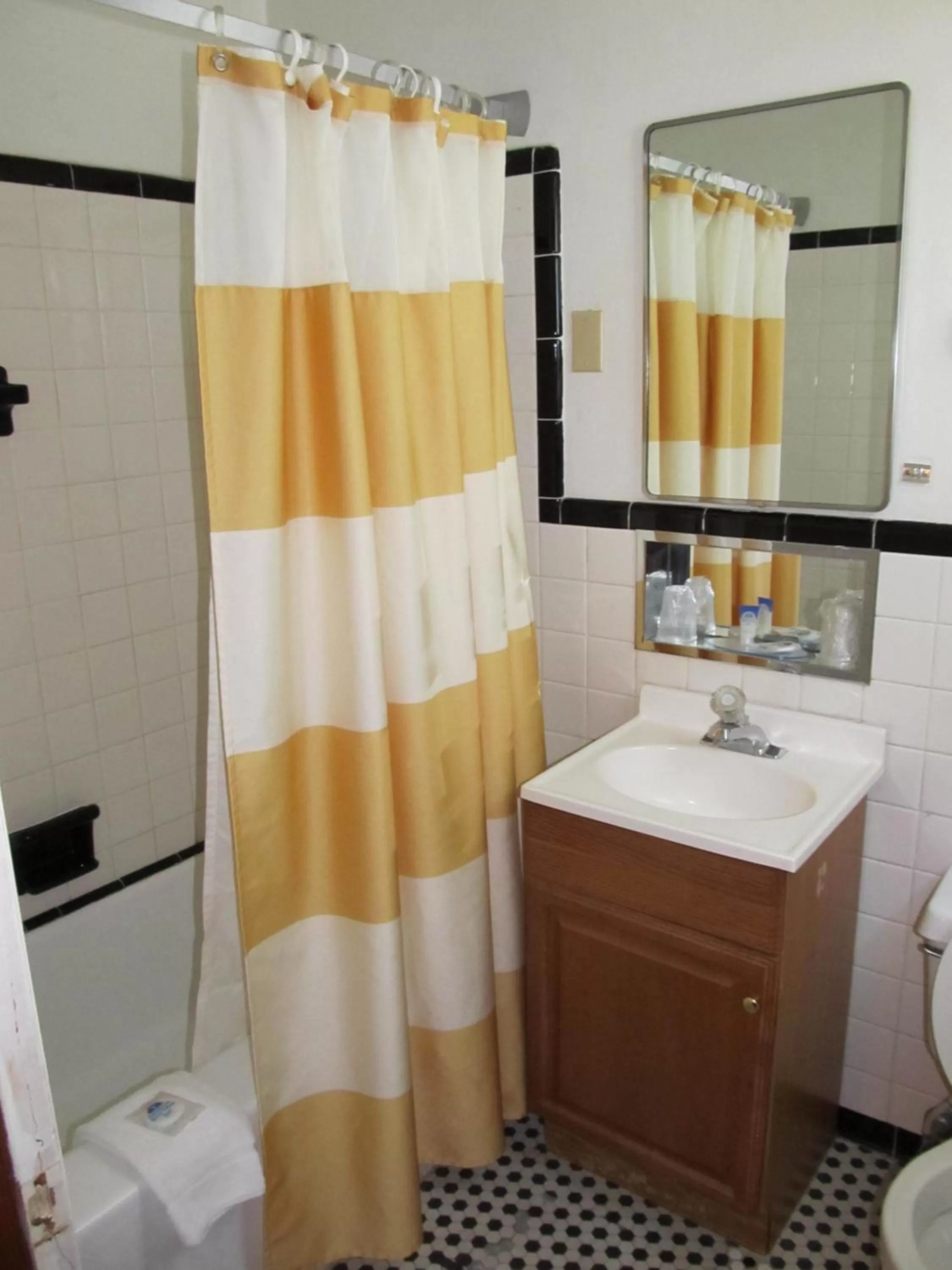 Bathroom in Hancock Motel