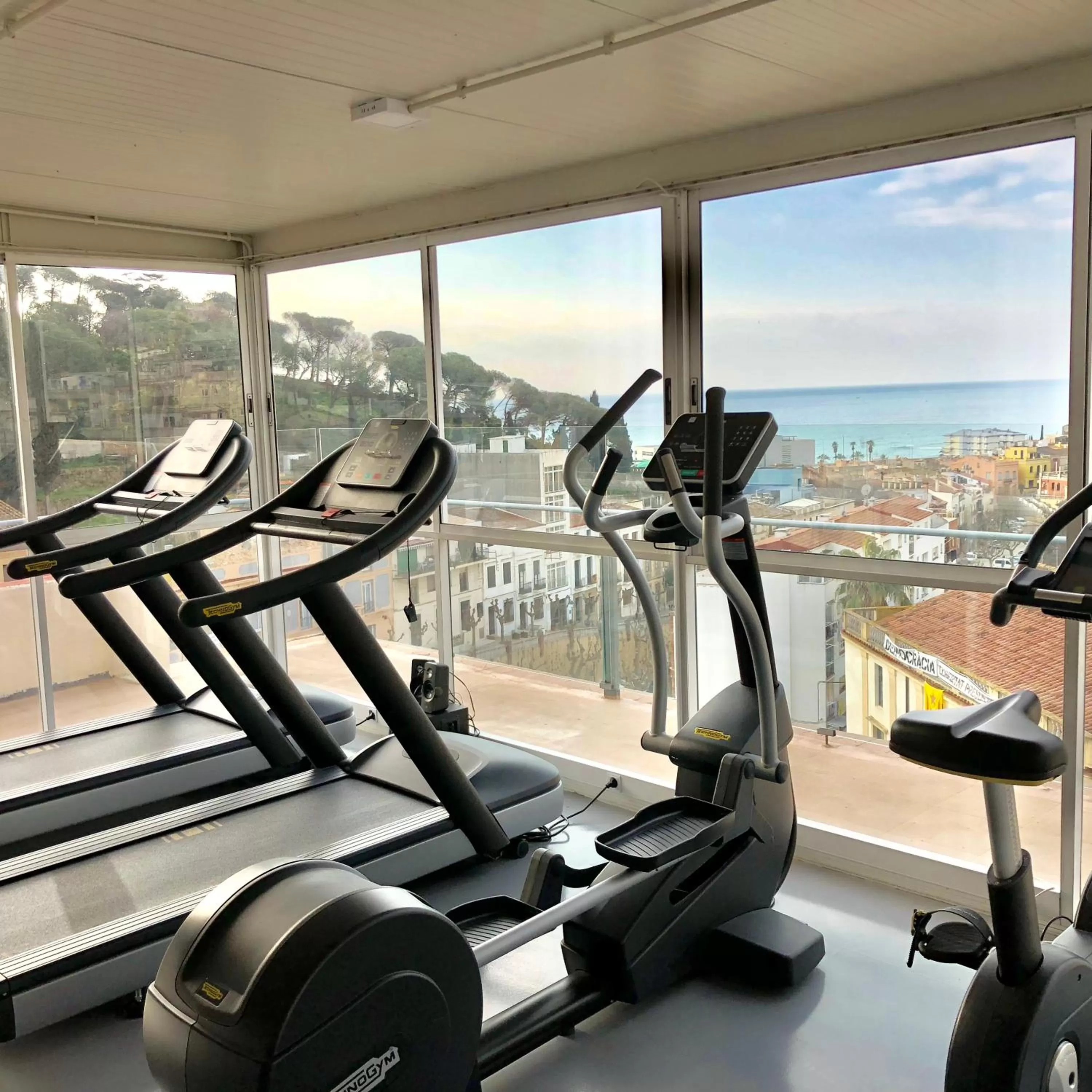 Fitness centre/facilities in Dynamic Hotels Caldetes Barcelona