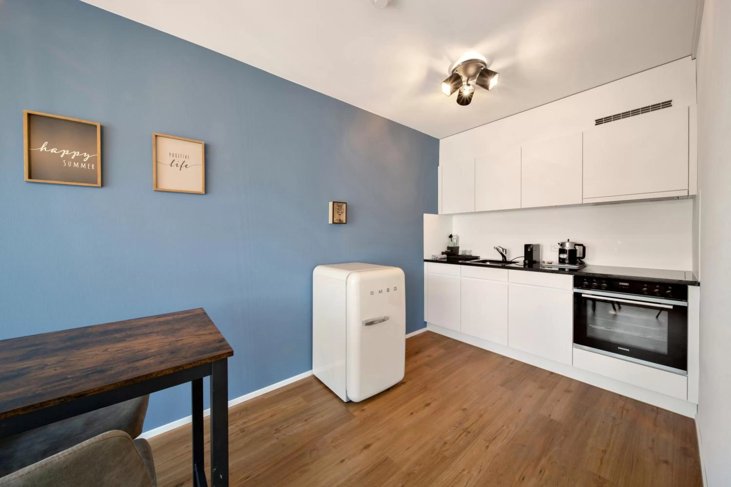 Kitchen or kitchenette in Hotel by Hyve Basel