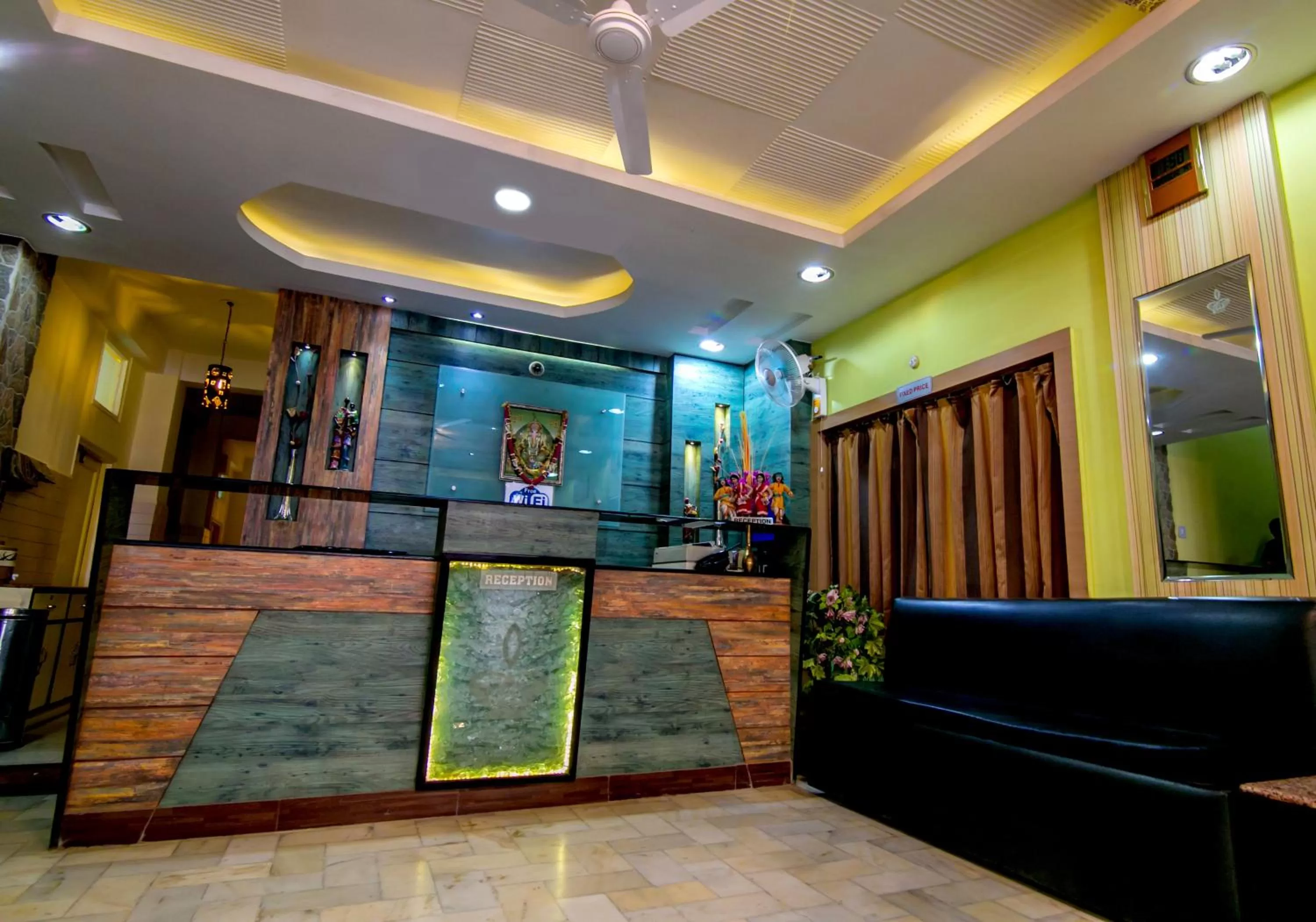 Lobby or reception in Hotel Akashdeep