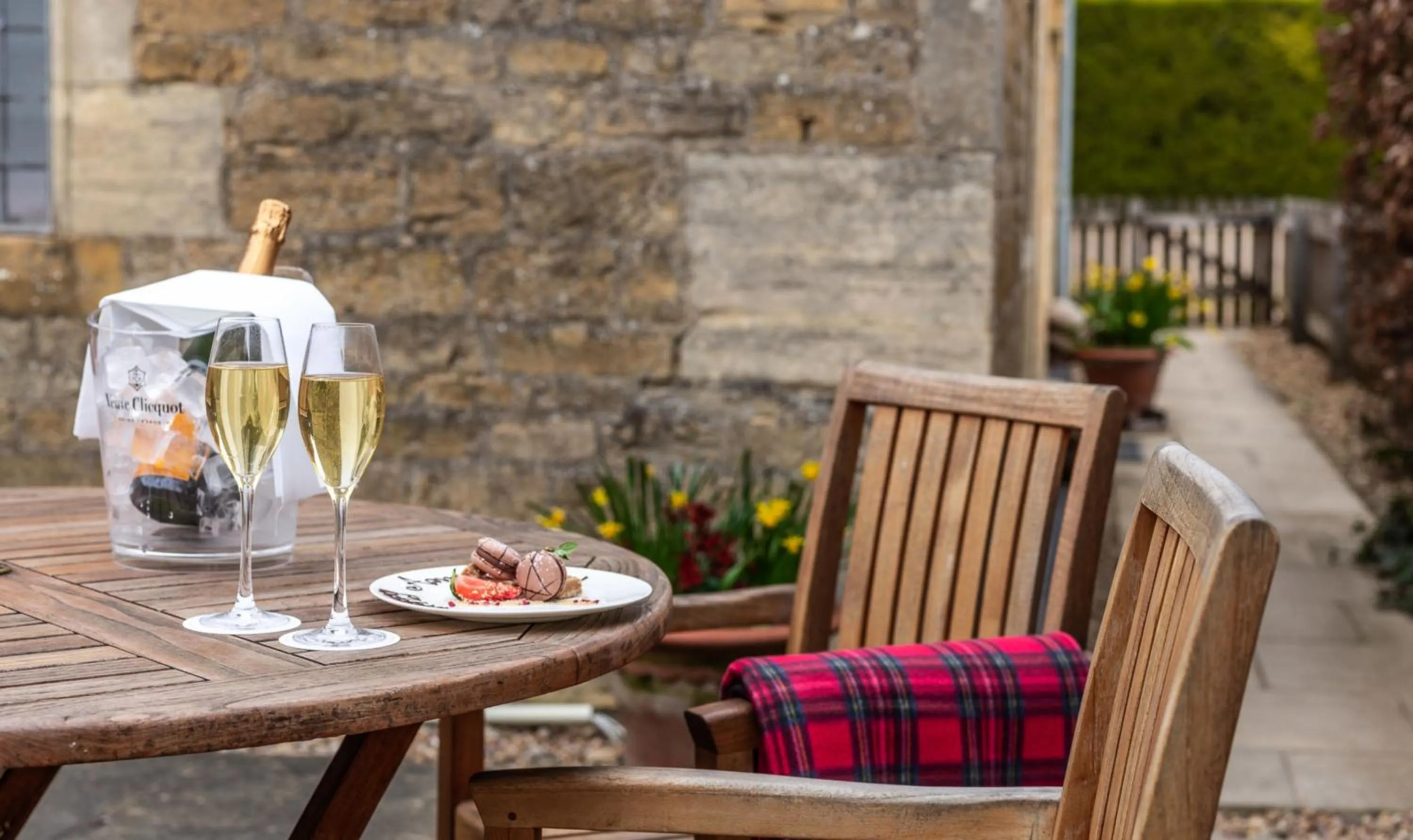 Patio in The Lygon Arms - an Iconic Luxury Hotel