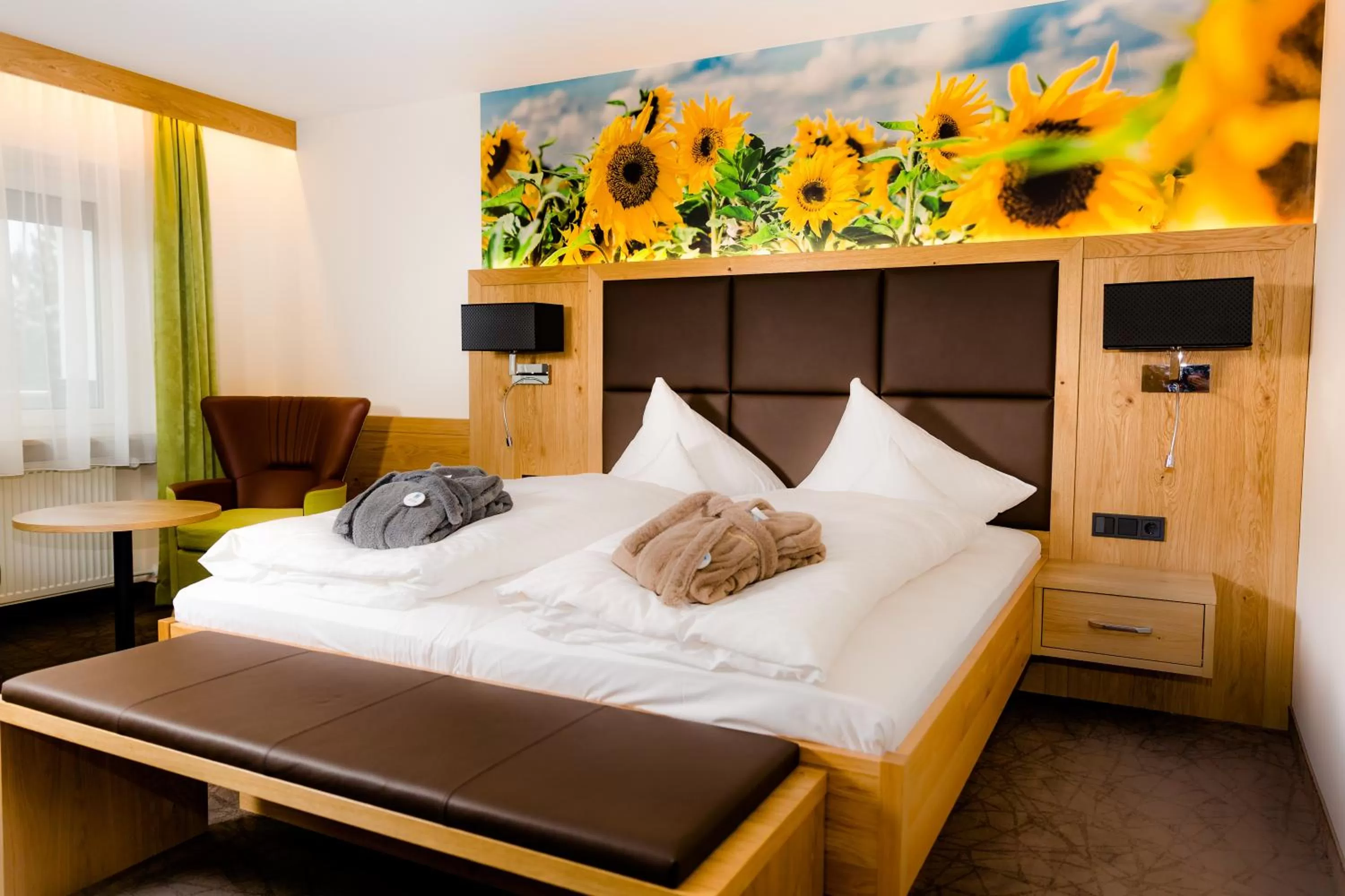 Bed in Thermalhotel Gass