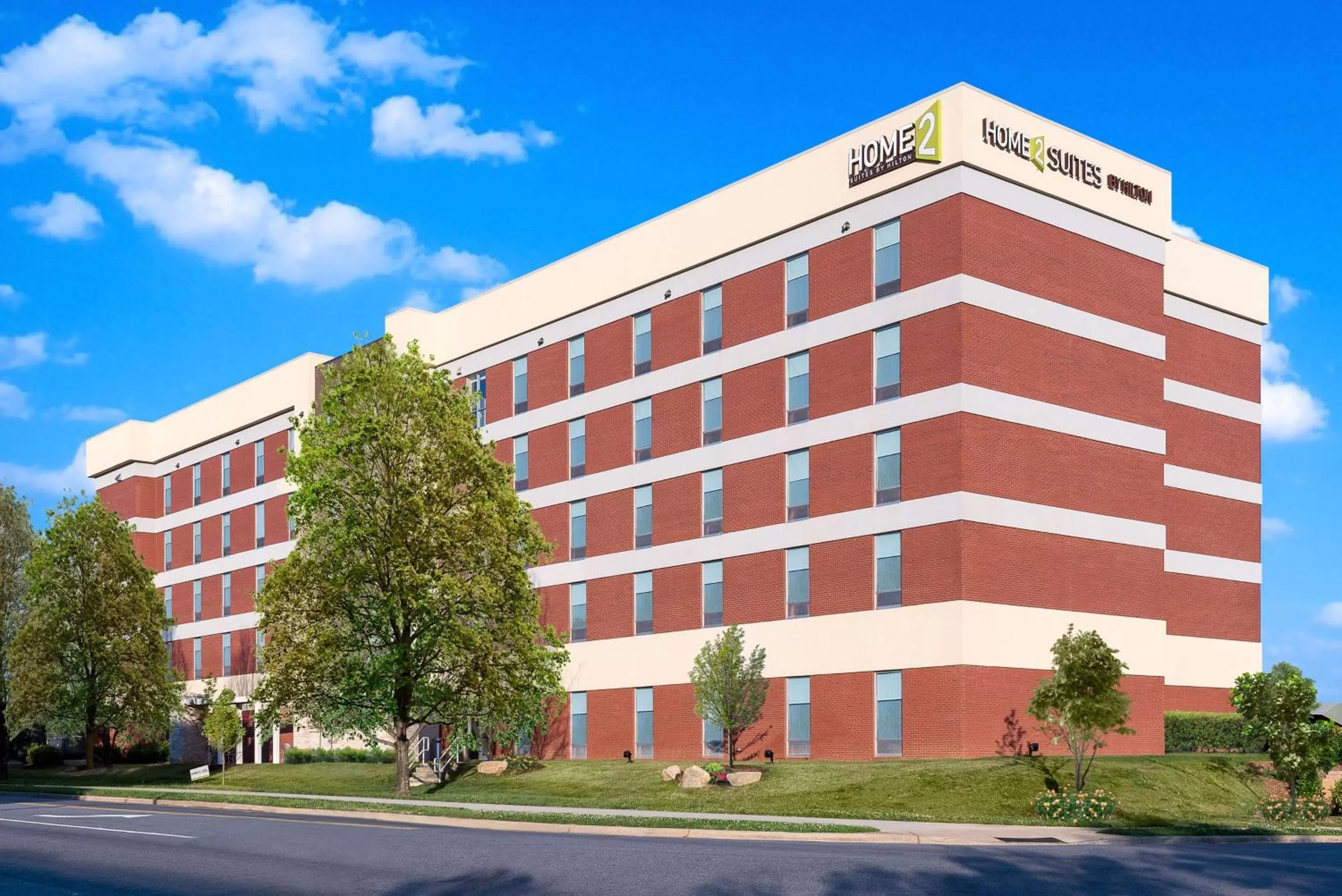 Property building in Home2 Suites by Hilton Charlotte University Research Park