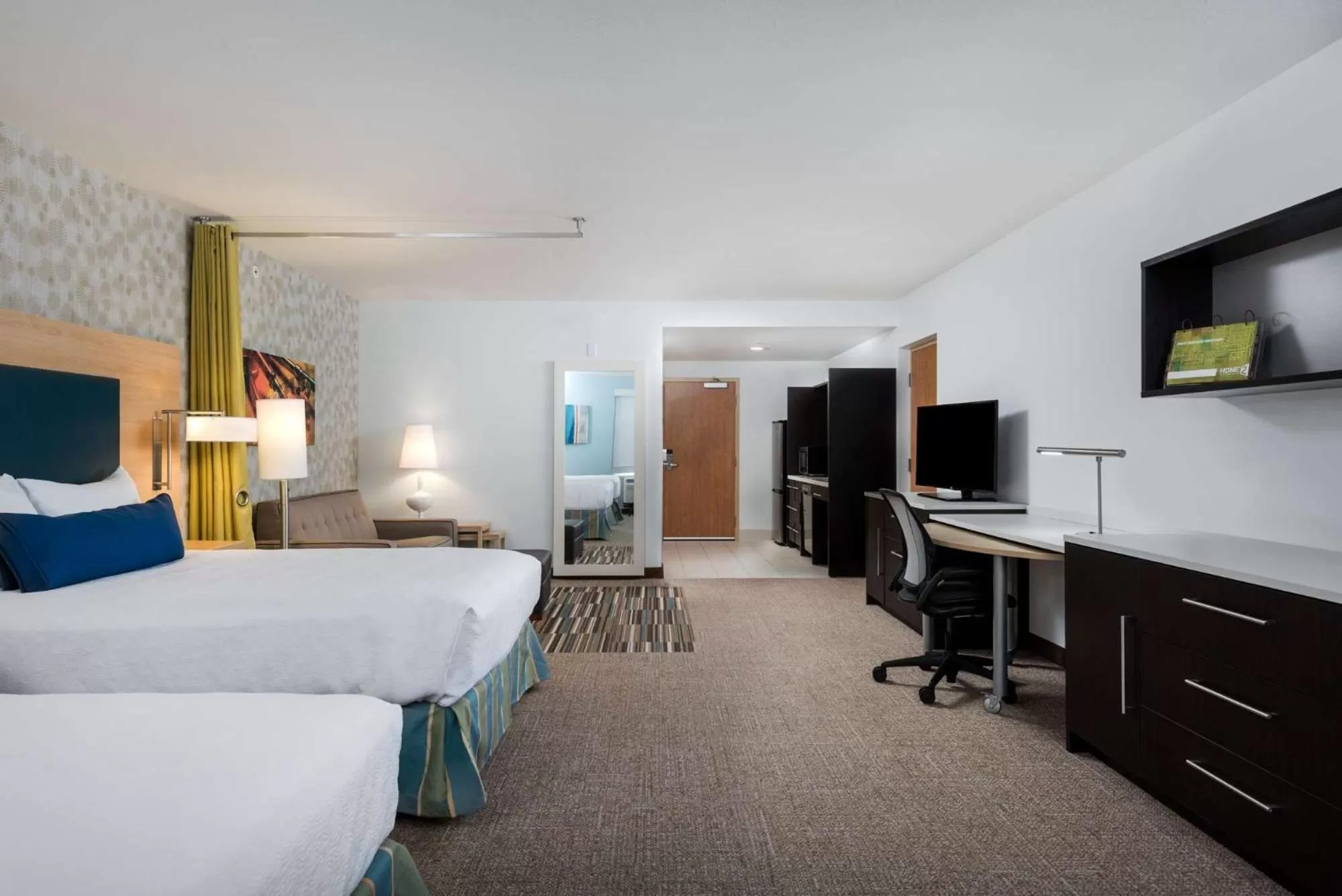 Bedroom, Bed in Home2 Suites By Hilton Ft. Lauderdale Airport-Cruise Port