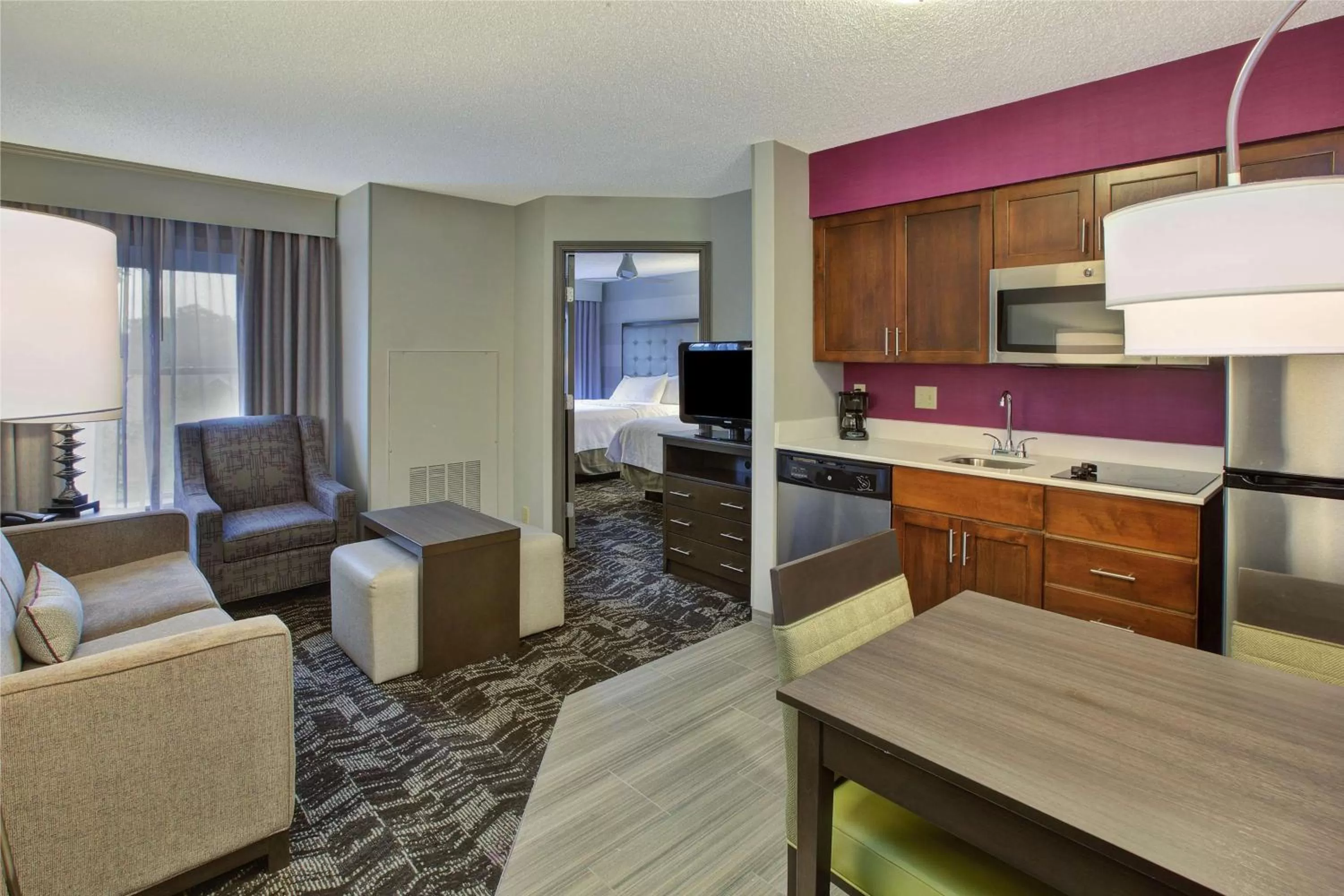 Living room in Homewood Suites by Hilton Dayton South